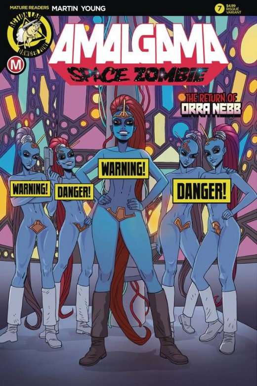 AMALGAMA SPACE ZOMBIE #7 CVR B YOUNG RISQUE (MR)