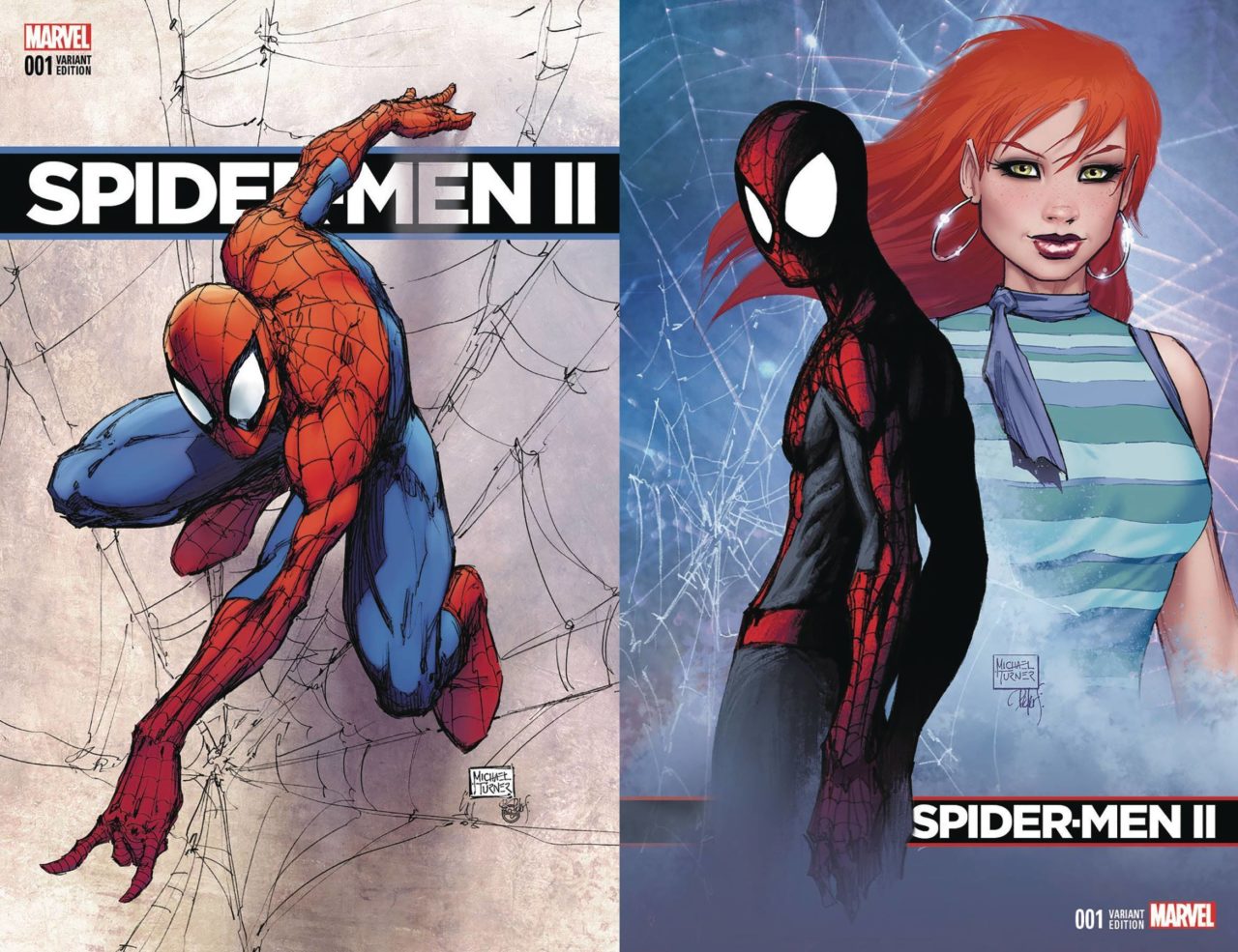 SPIDER-MEN II #1 VAR CVR A & B SET MICHAEL TURNER