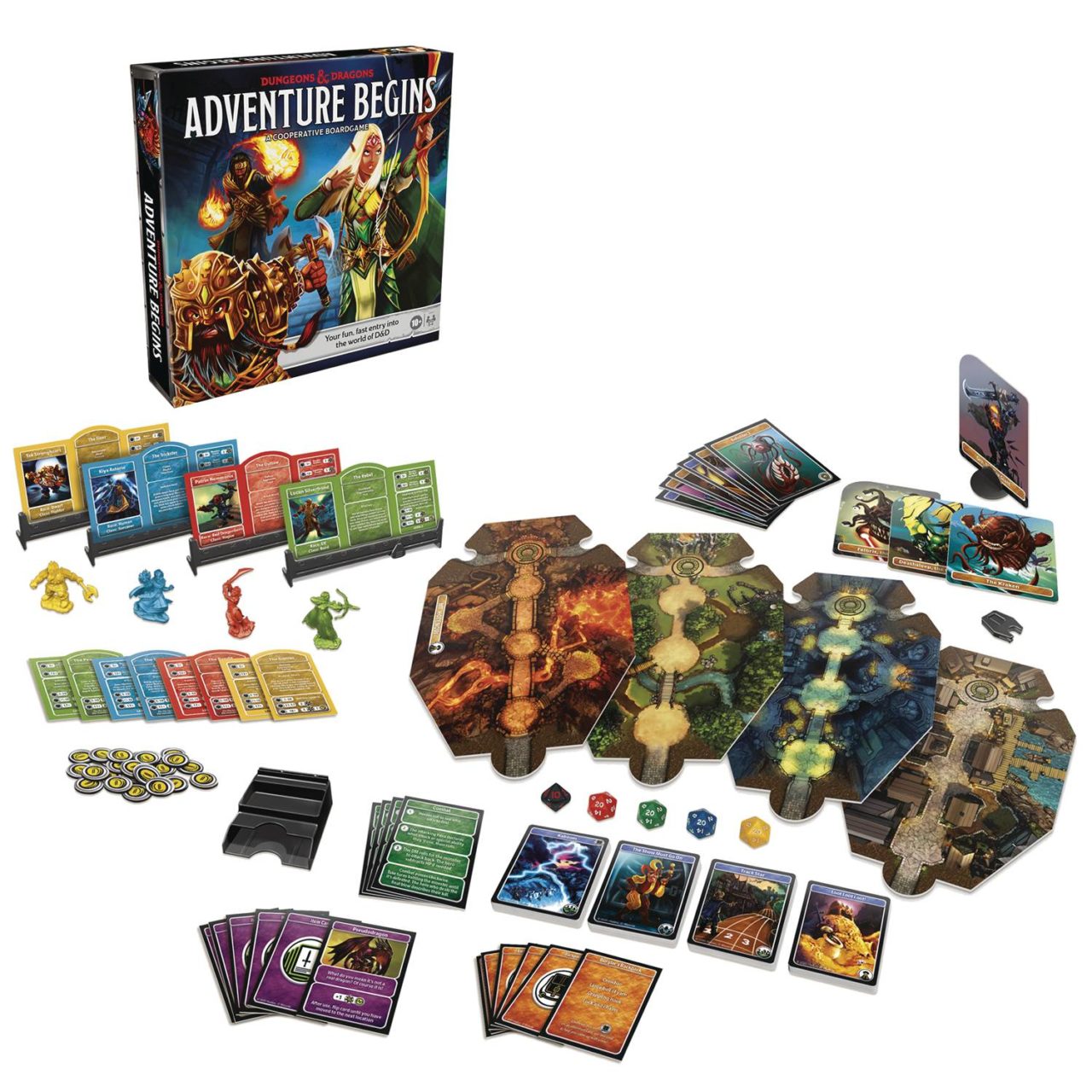 DUNGEONS & DRAGONS ADVENTURE BEGINS GAME (Price for 1 - four in case)