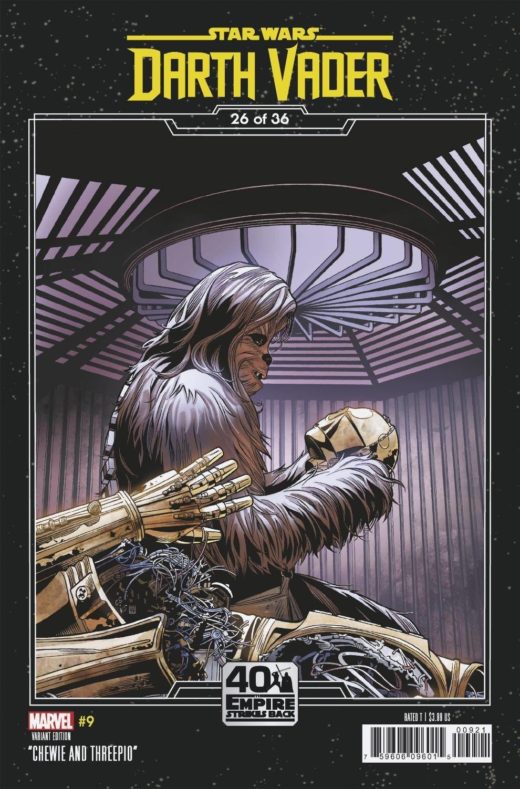 STAR WARS DARTH VADER #09 SPROUSE EMPIRE STRIKES BACK VAR