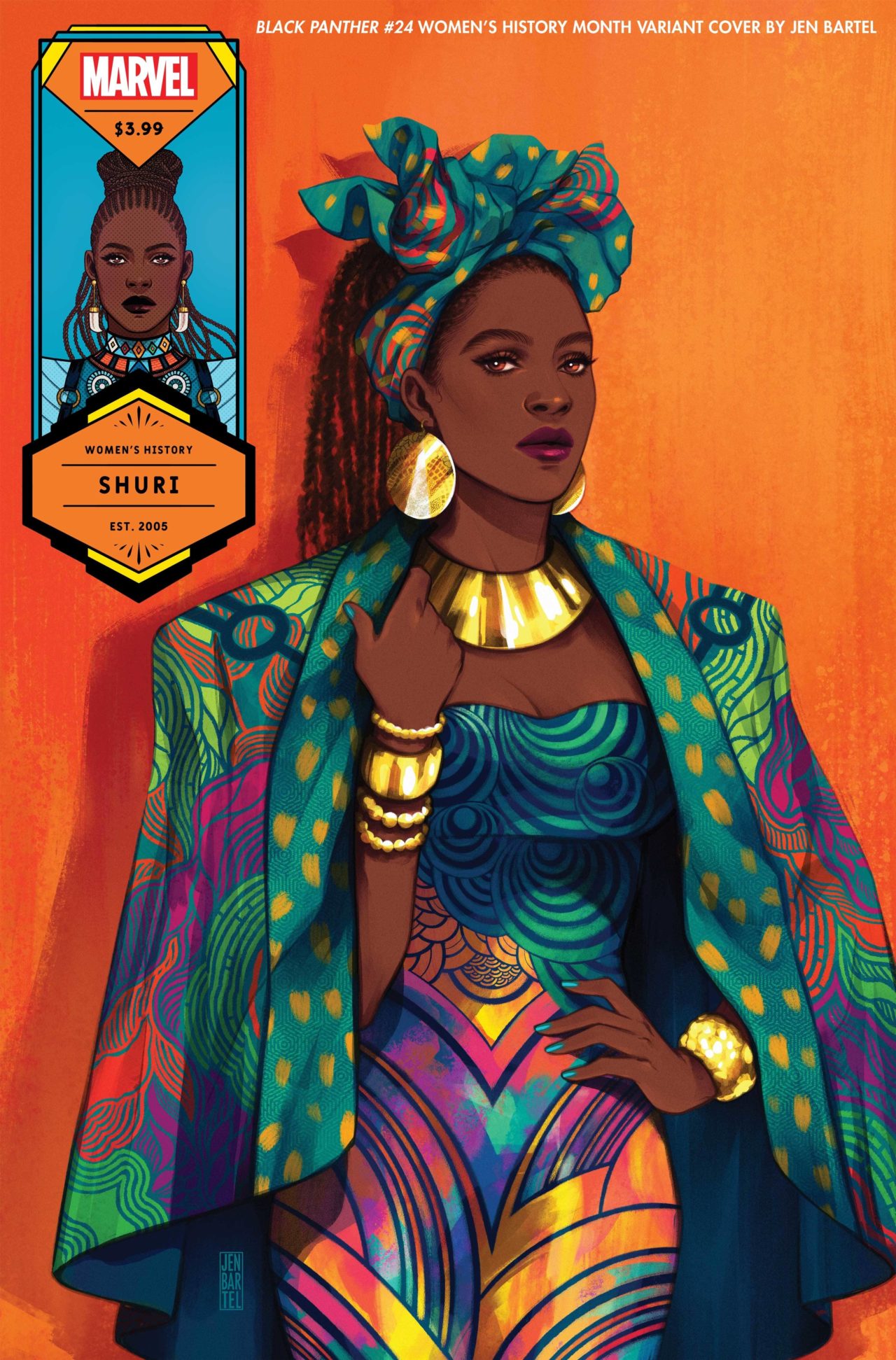 BLACK PANTHER (2018) #24 BARTEL SHURI WOMENS HISTORY MONTH VAR