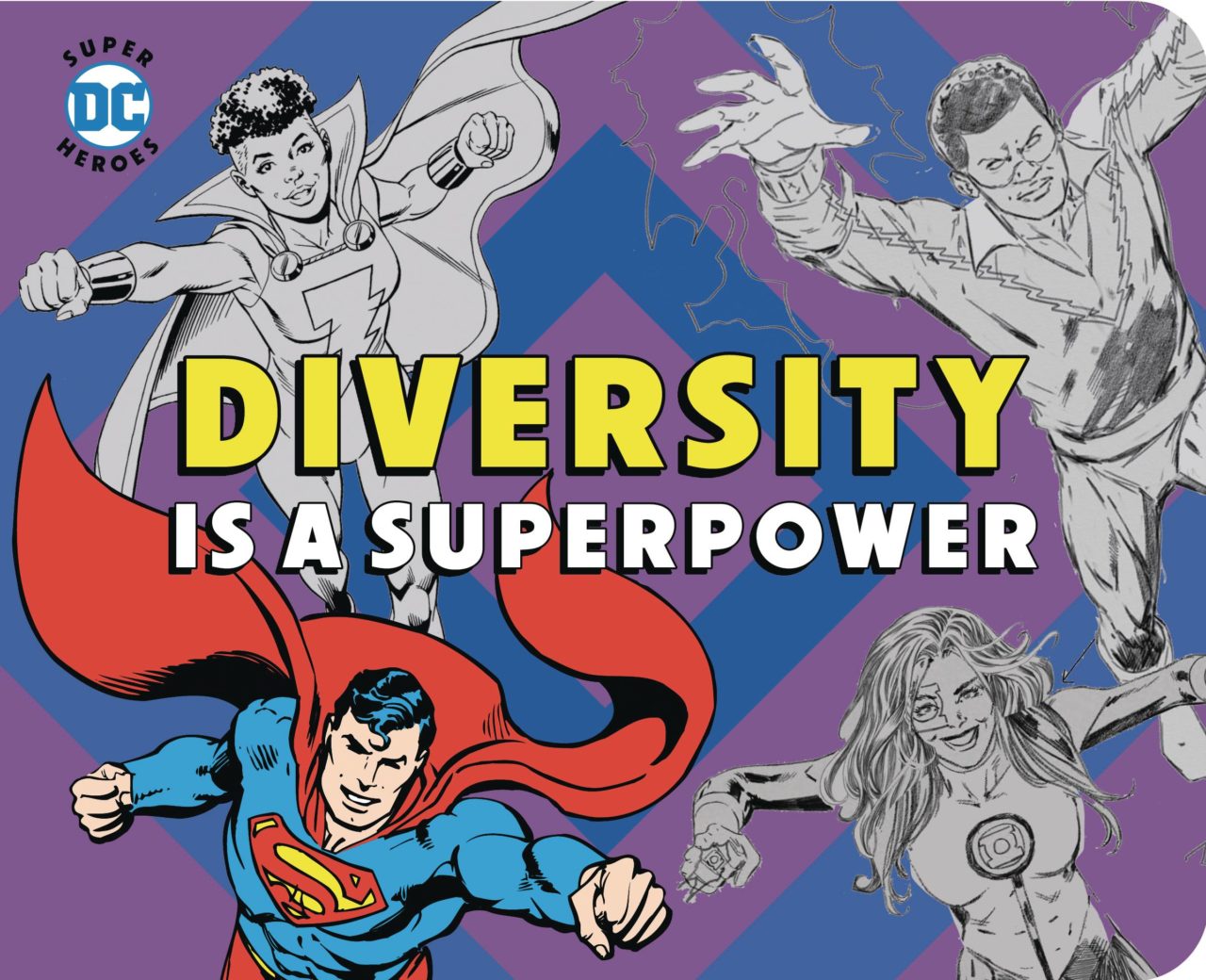 DC SUPER HEROES DIVERSITY IS SUPERPOWER BOARD BOOK (C: 0-1-0