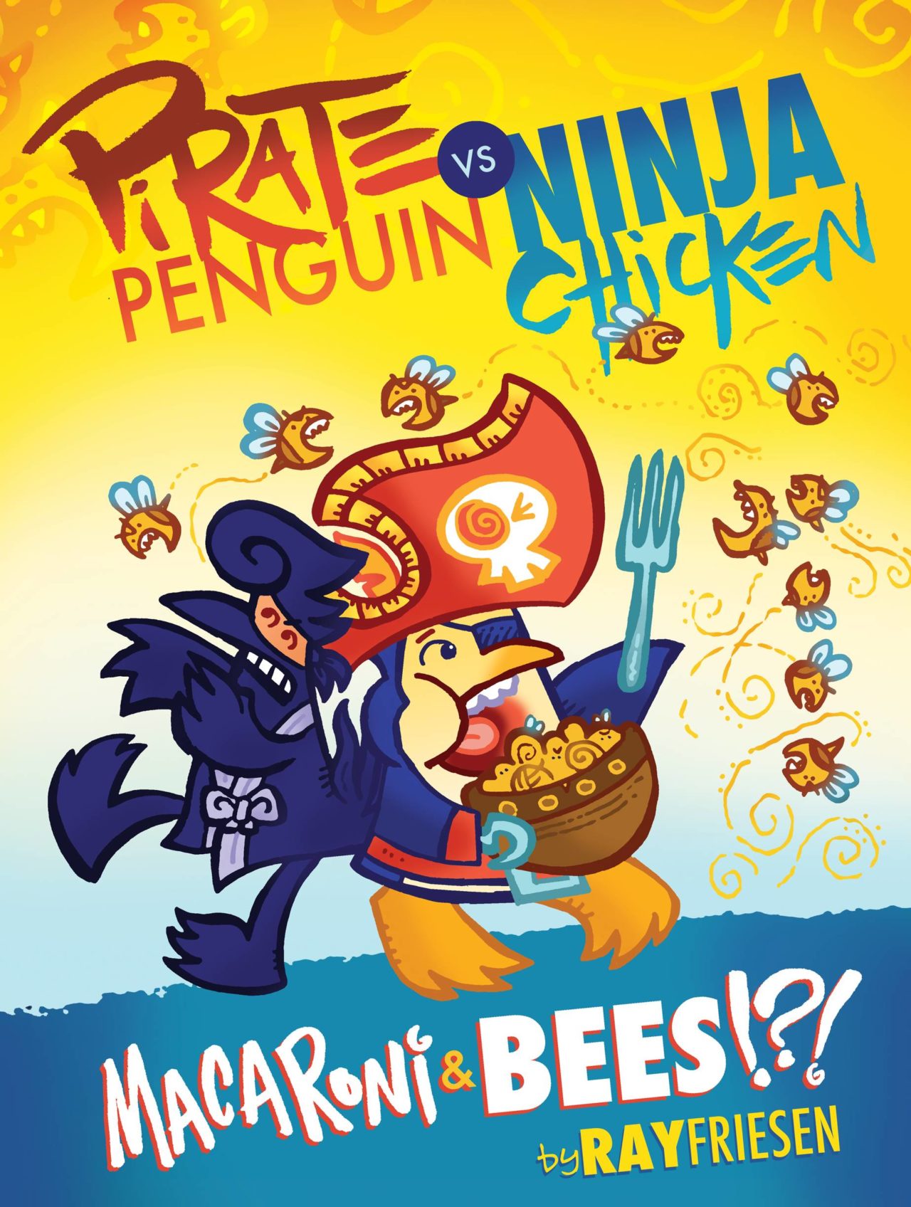 PIRATE PENGUIN VS NINJA CHICKEN HC VOL 03 MACARONI AND BEES