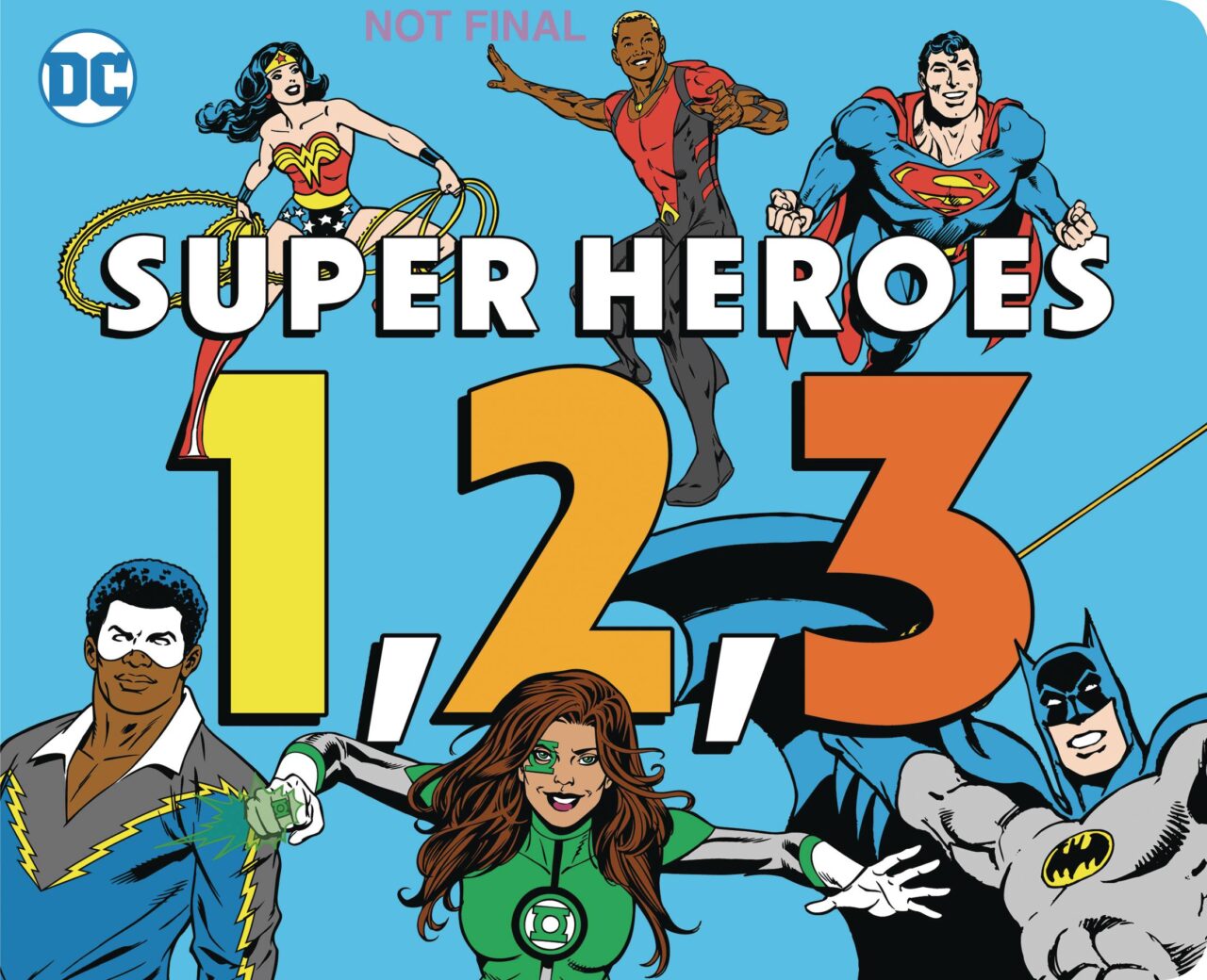 DC SUPER HEROES 1 2 3 BOARD BOOK