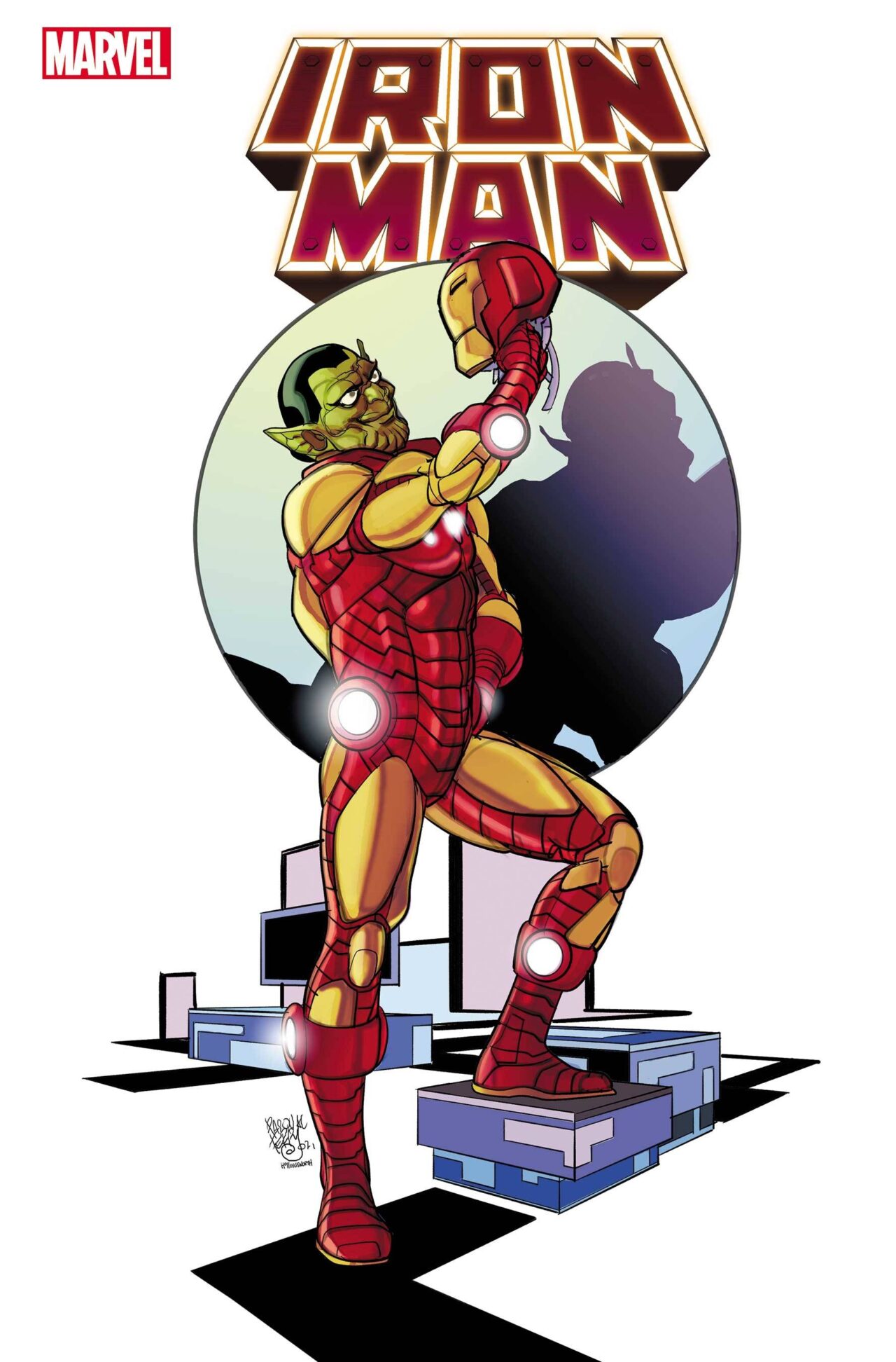 IRON MAN #20 FERRY SKRULL VAR