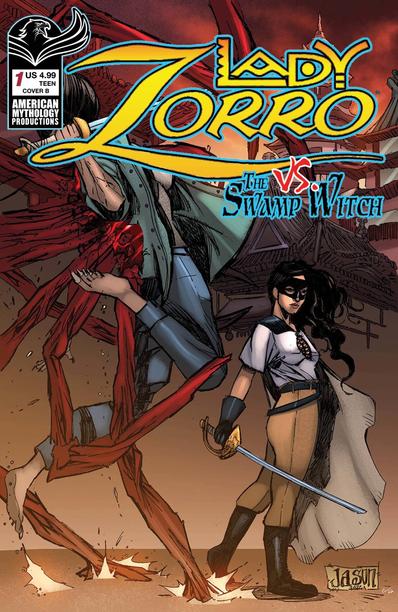 LADY ZORRO VS SWAMP WITCH ONE SHOT CVR B CRAIG