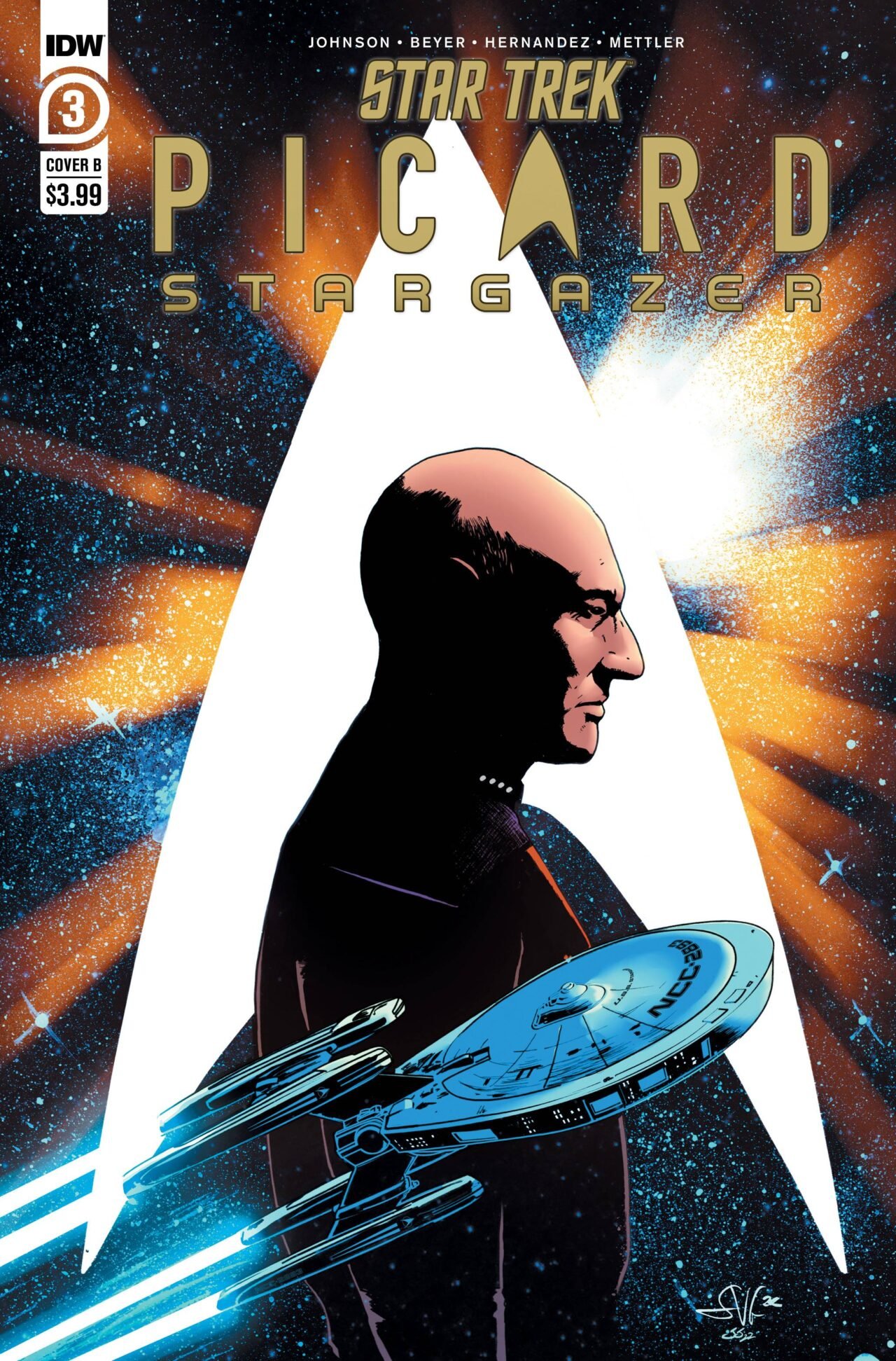 STAR TREK PICARD STARGAZER #3 CVR B VON GORMAN