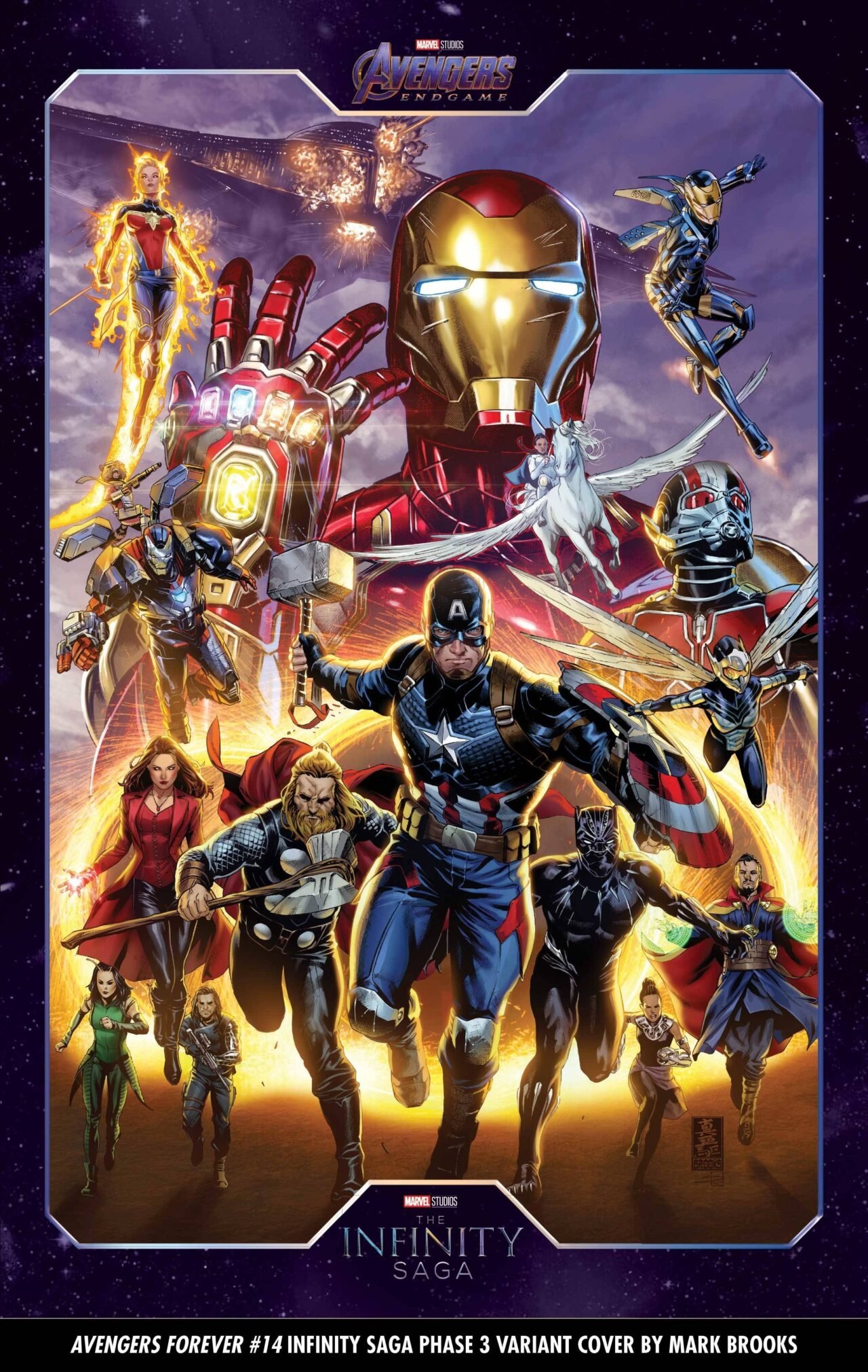 AVENGERS FOREVER #14 BROOKS INFINITY SAGA PHASE 3 VAR