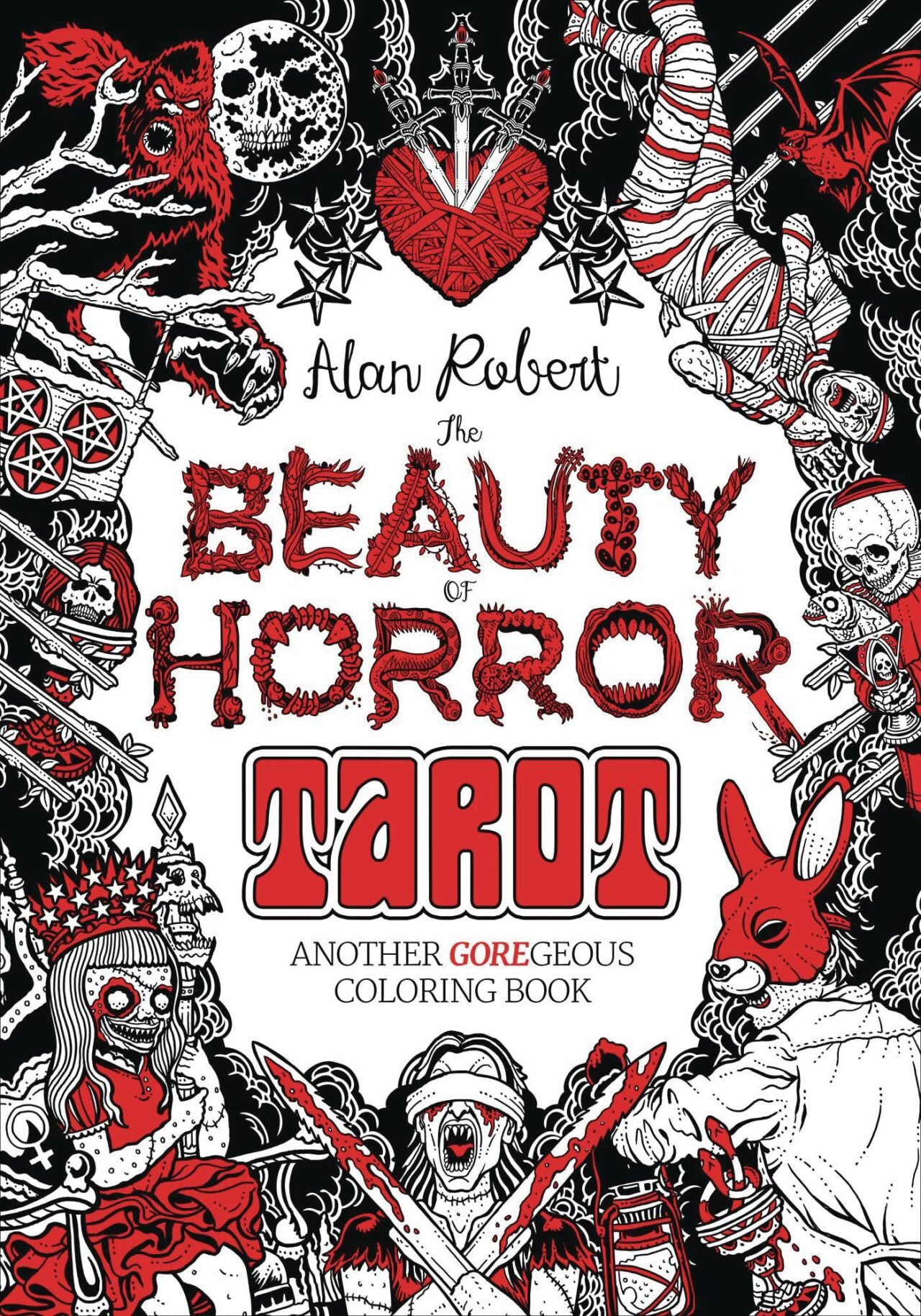 BEAUTY OF HORROR TAROT COLORING BOOK (MR)