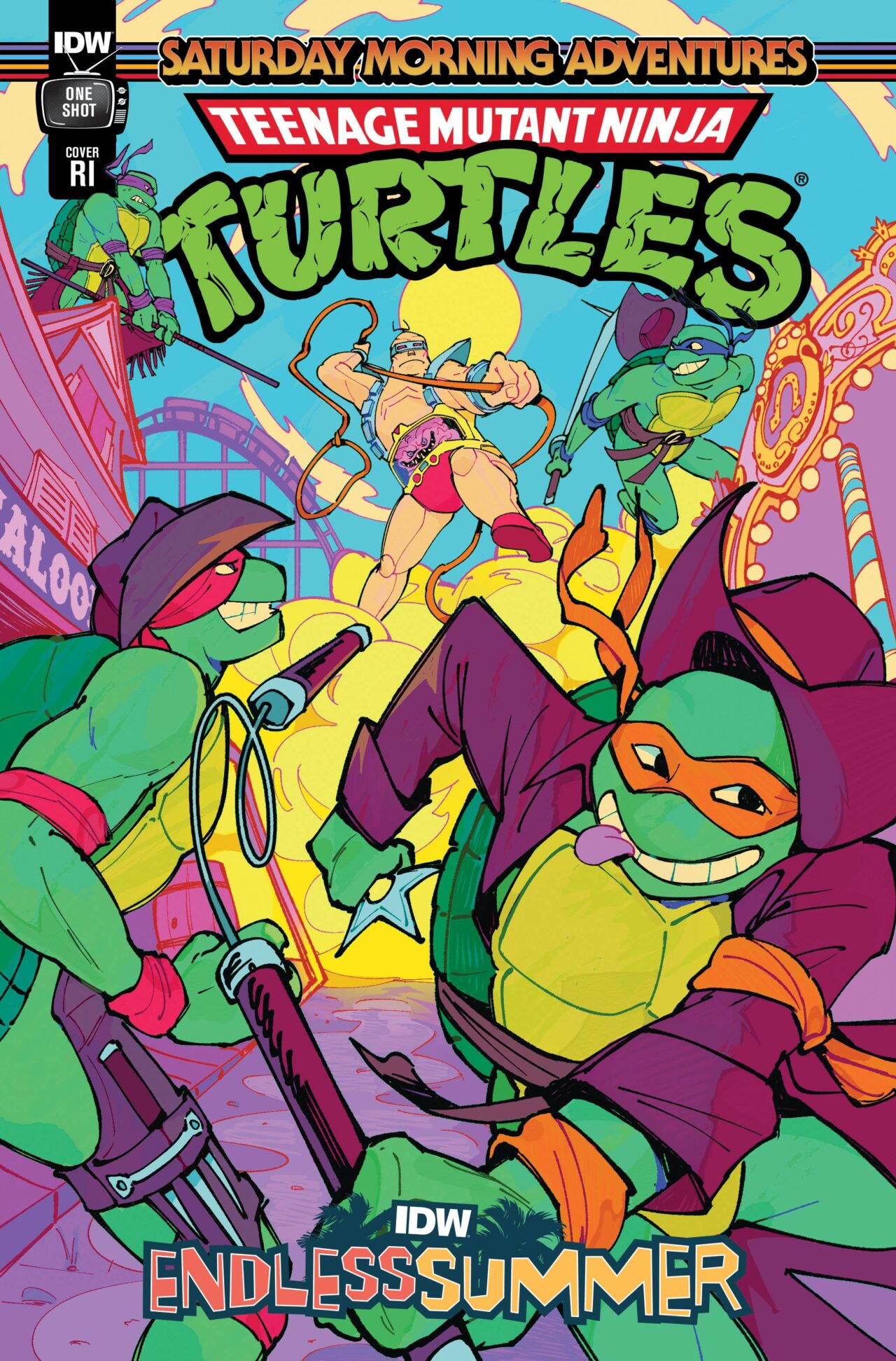 IDW ENDLESS SUMMER TMNT SATURDAY MORNING ADV CVR D 25 FLORES