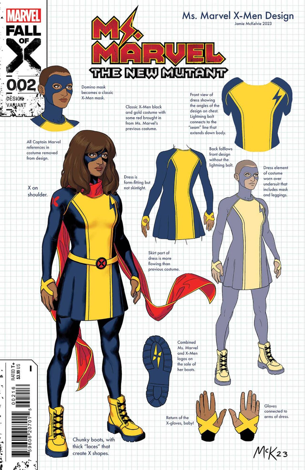 MS MARVEL NEW MUTANT #2 JAMIE MCKELVIE DESIGN VAR (1:10 copies)