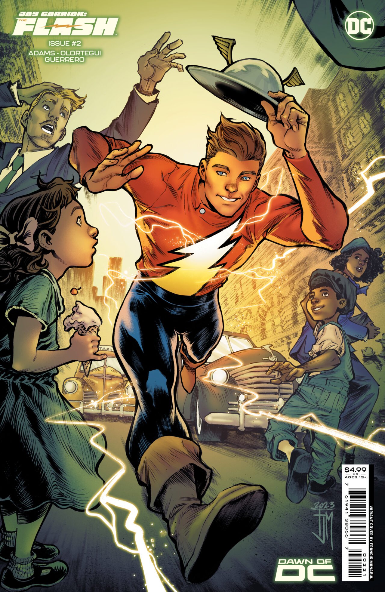 JAY GARRICK THE FLASH #2 (OF 6) CVR B FRANCIS MANAPUL CARD STOCK VAR