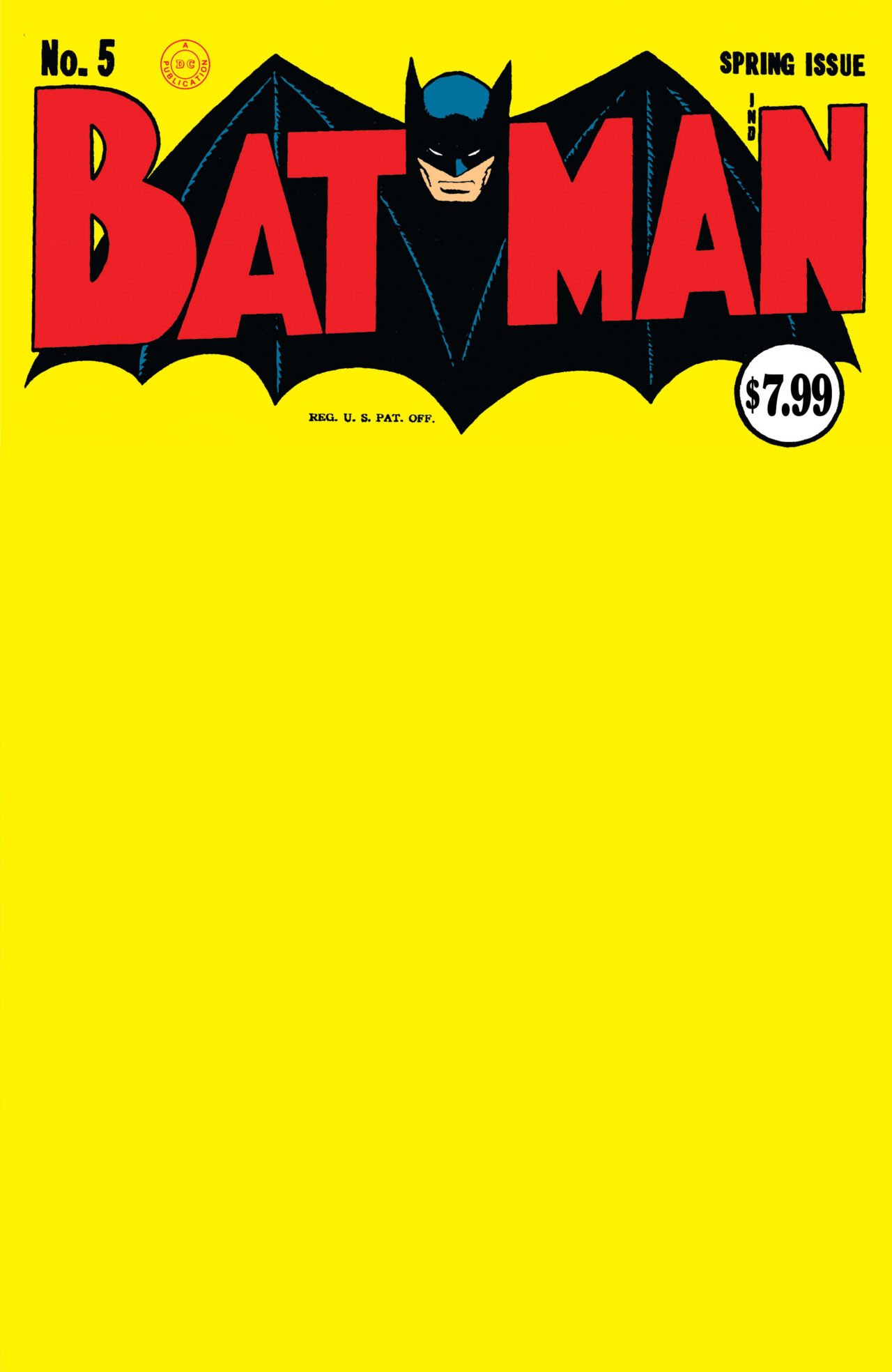 BATMAN #005 FACSIMILE EDITION CVR C BLANK CARD STOCK VAR