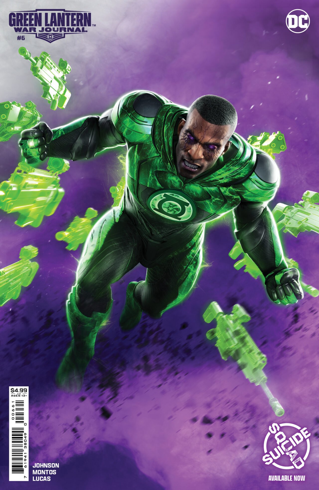 GREEN LANTERN WAR JOURNAL #6 CVR D SUICIDE SQUAD KILL ARKHAM ASYLUM GAME KEY ART CARD STOCK VAR