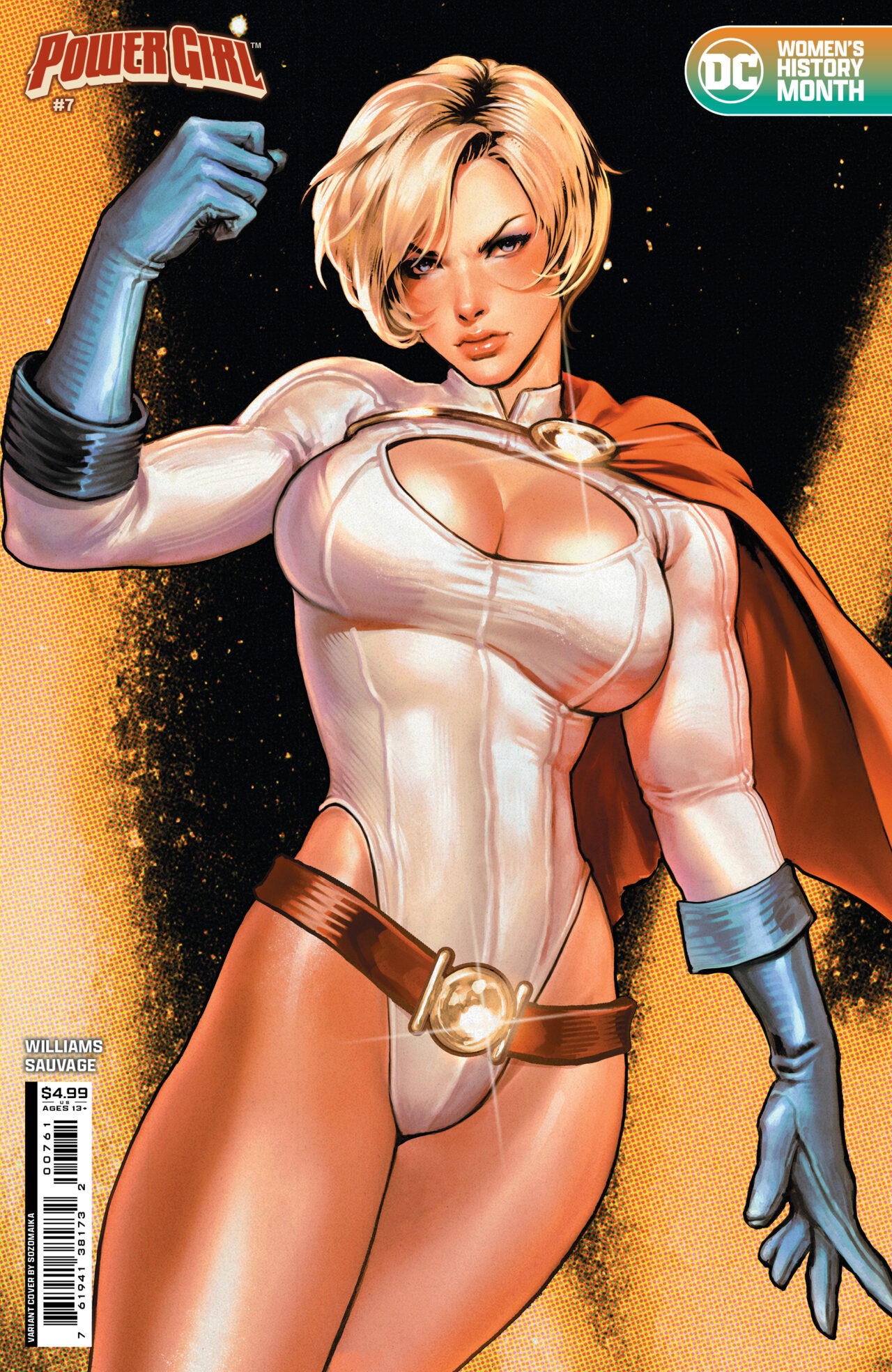 POWER GIRL #7 CVR D SOZOMAIKA WOMENS HISTORY MONTH CARD STOCK VAR