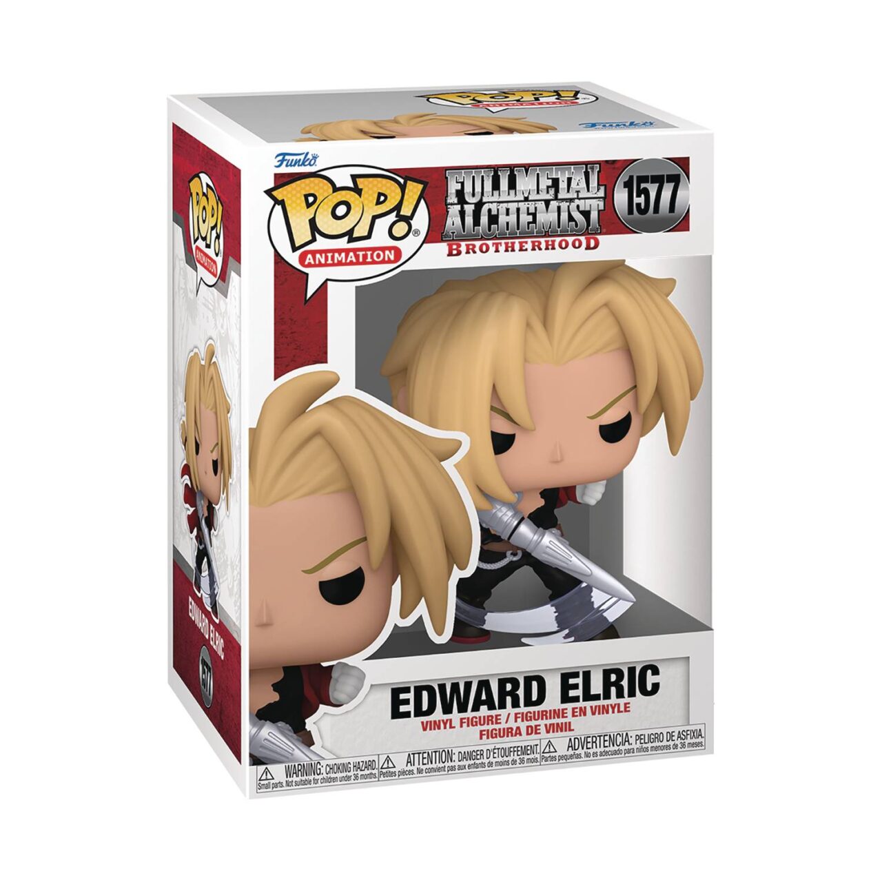 POP ANIMATION FULLMETALALCHEM BROHOOD E ELRIC W/BLADE VIN FI