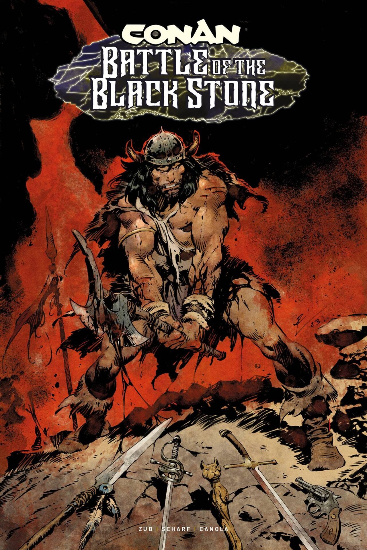 CONAN BARBARIAN BATTLE BLACKSTONE DM ED TP (MR) (C: 0-1-2)