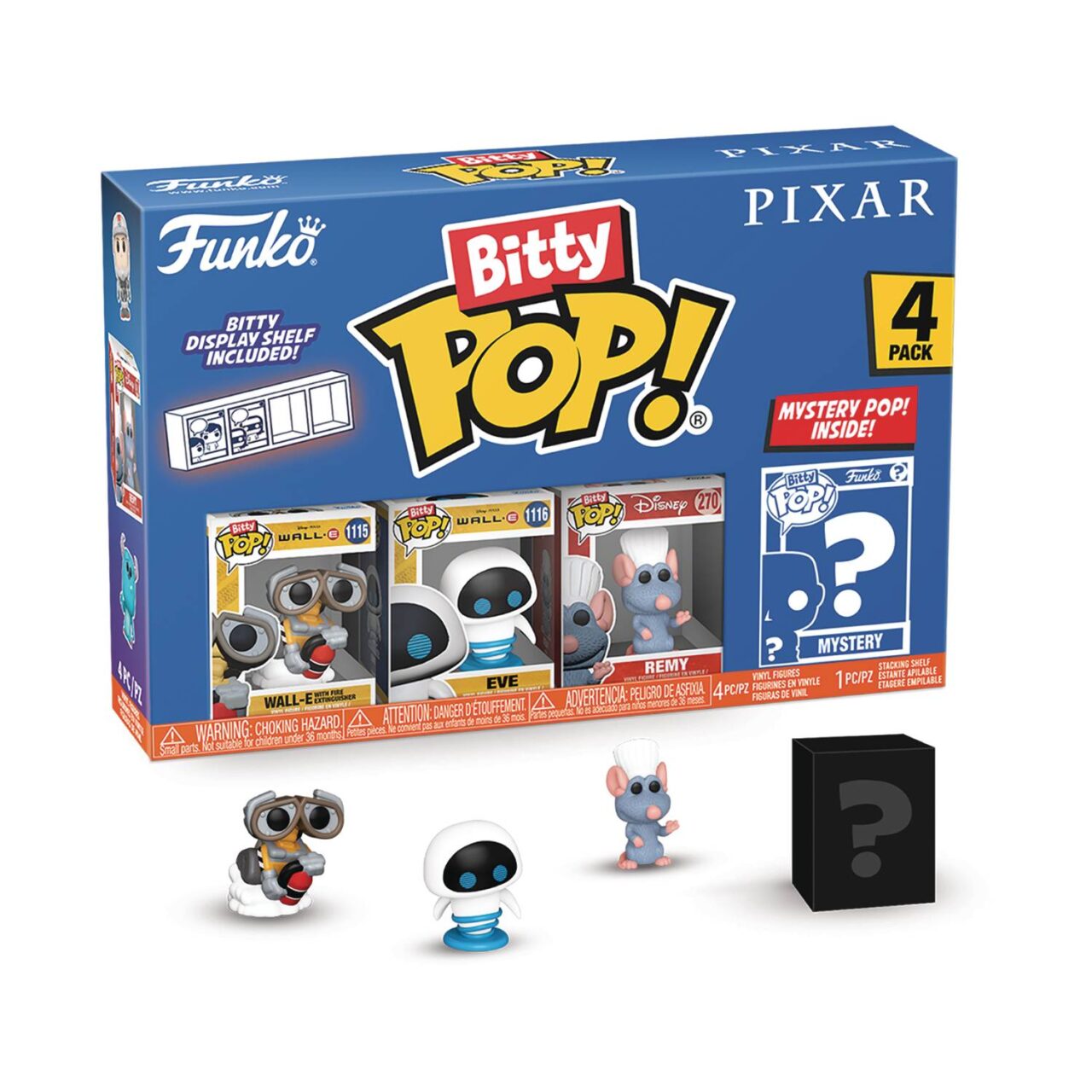 BITTY POP PIXAR WALL-E 4PK VIN FIG (Net) (C: 1-1-2)