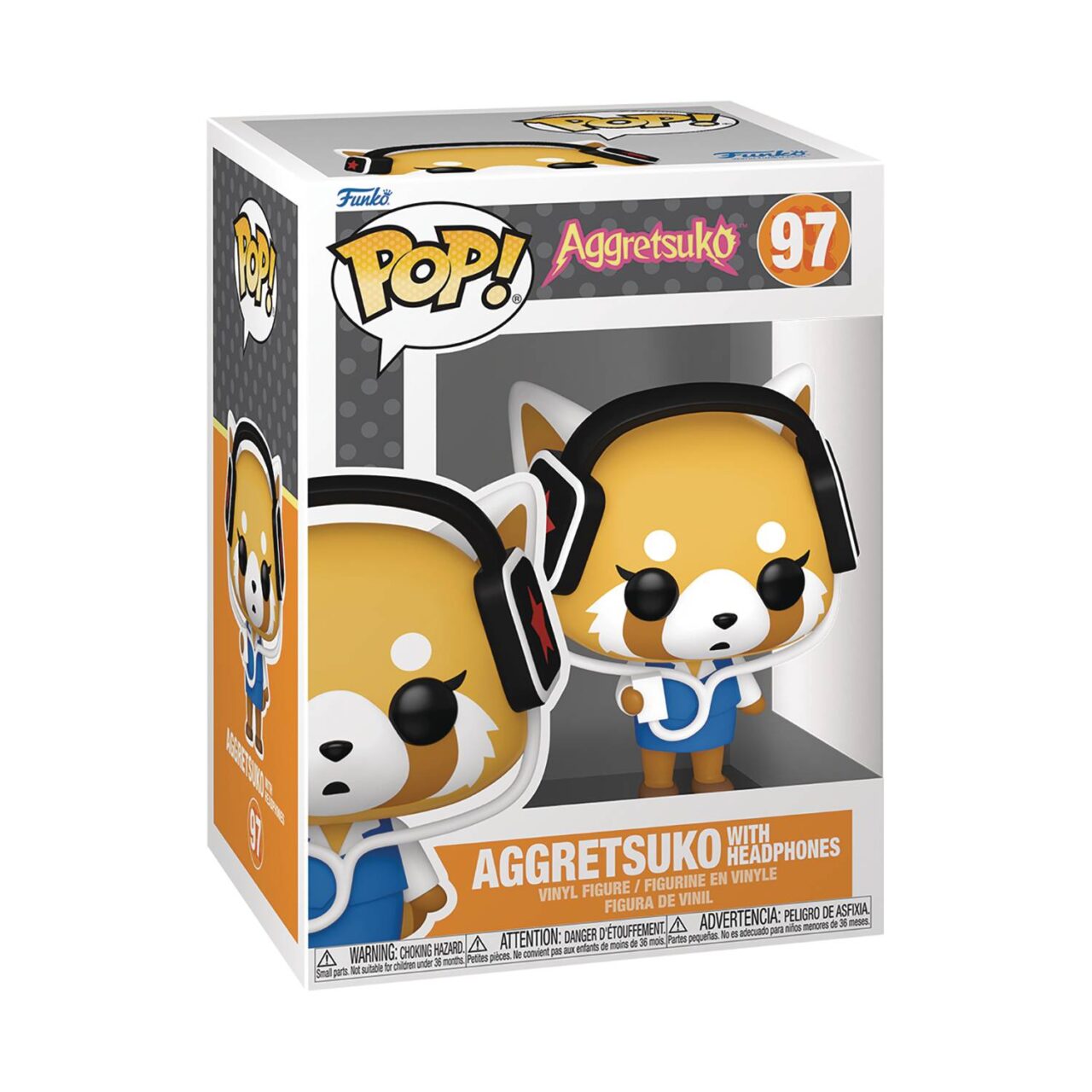 POP SANRIO AGGRETSUKO W HEADPHONES FIG