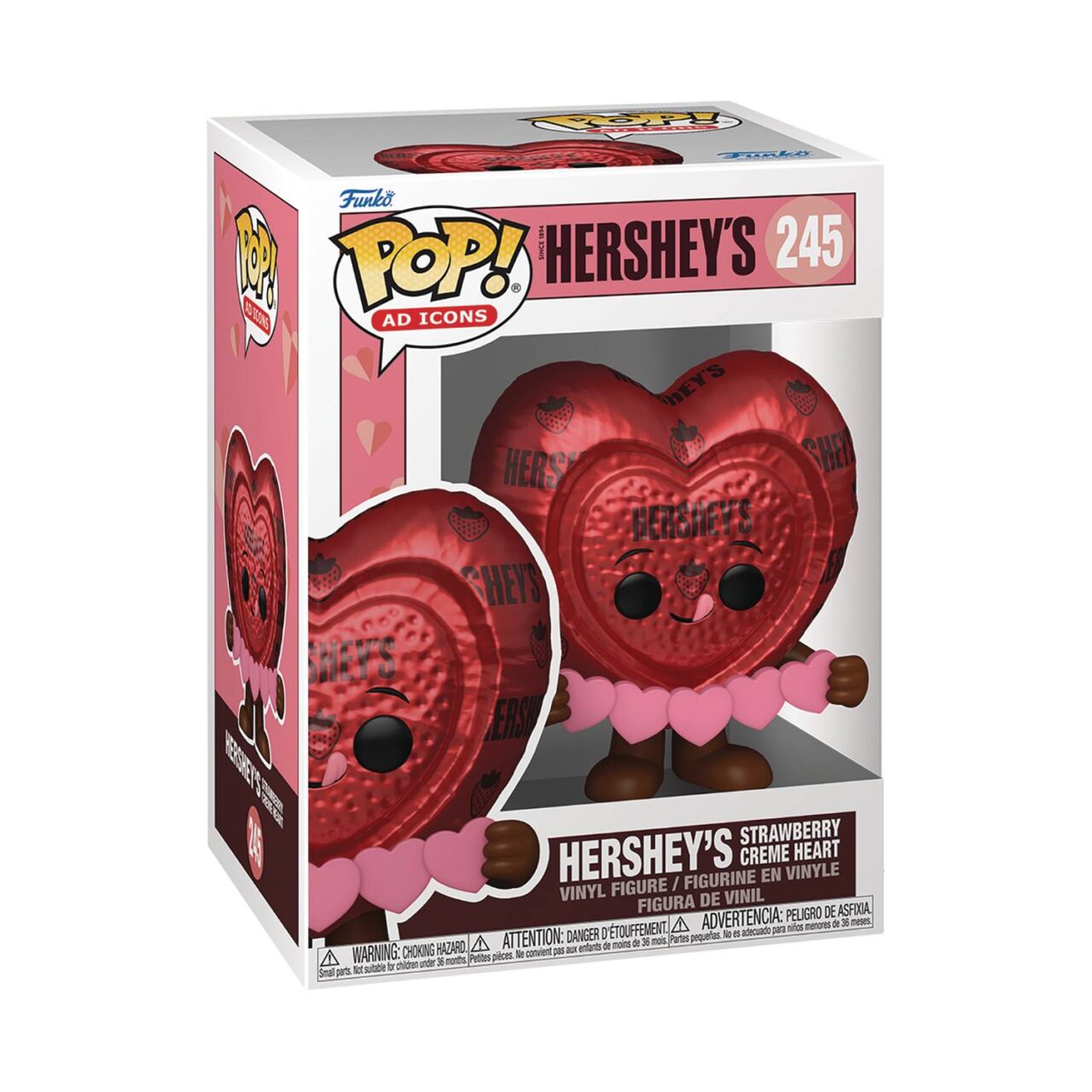 POP AD ICONS HERSHEYS STRAWBNCREME HEART FIG