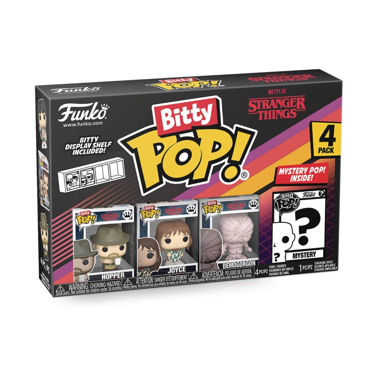 BITTY POP STRANGER THINGS SZN1 HOPPER 4PK FIG