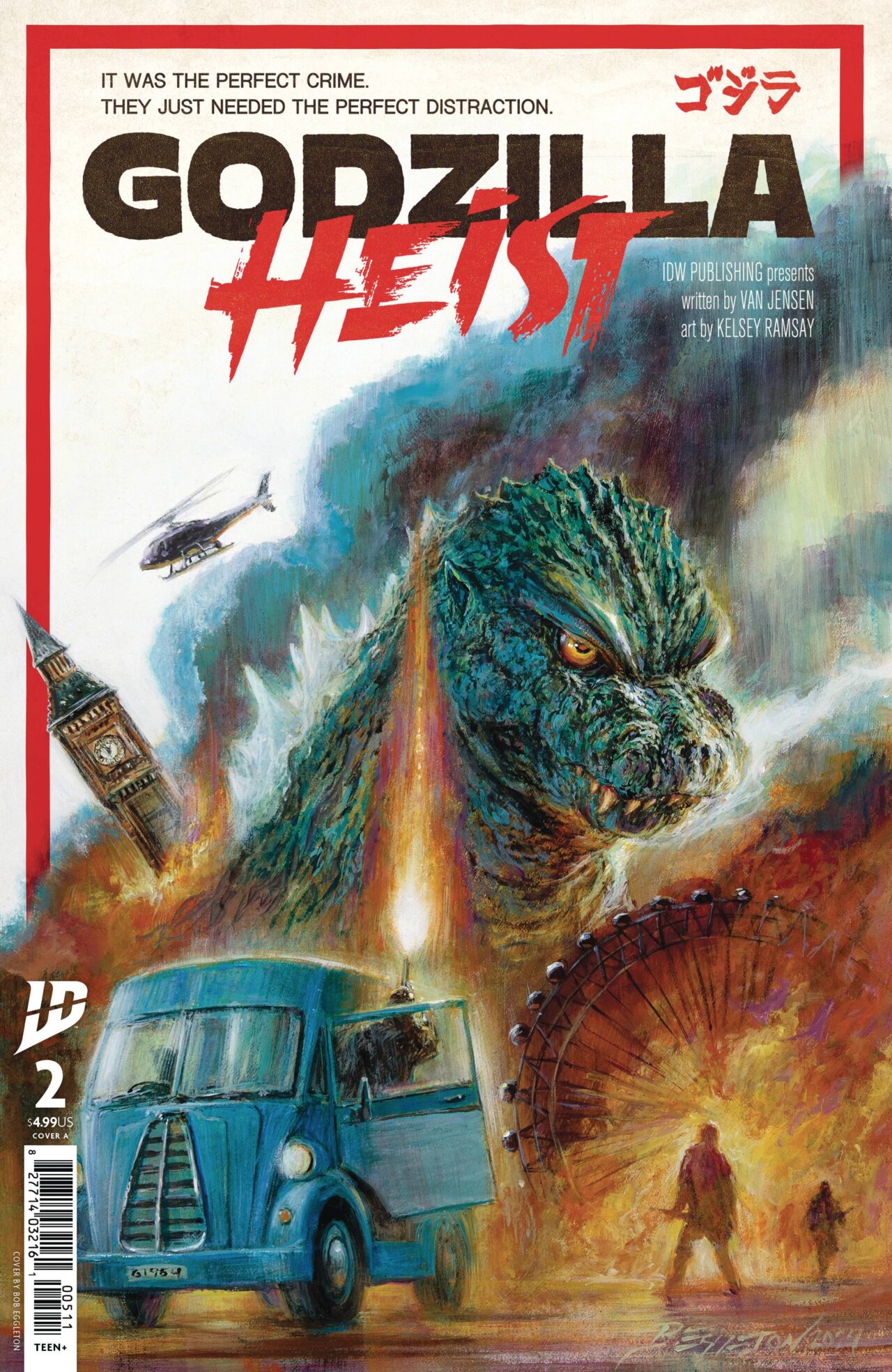 GODZILLA HEIST #2 CVR A EGGLETON