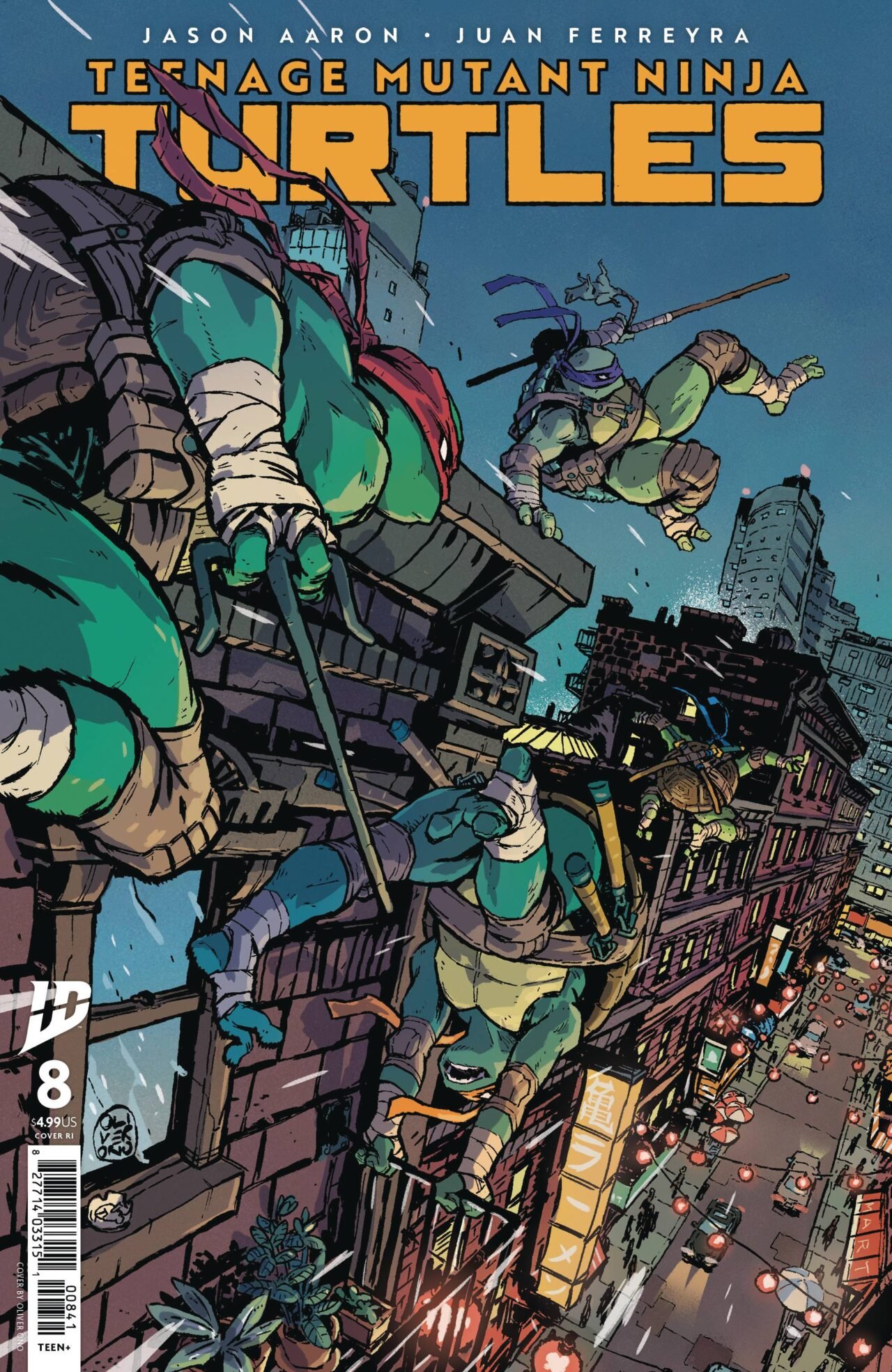 TEENAGE MUTANT NINJA TURTLES 2024 #8 10 COPY ONO INCV