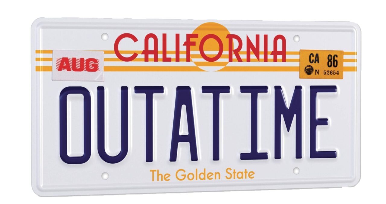 BTTF OUTATIME LICENSE PLATE (Net) (C: 1-1-0)