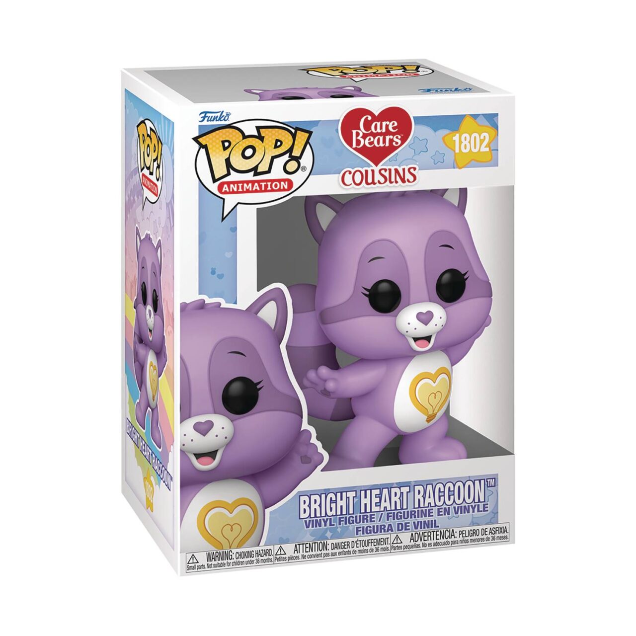 POP ANIMATION CARE BEAR COUSINS BRIGHT HEART RACCOON FIG (C: