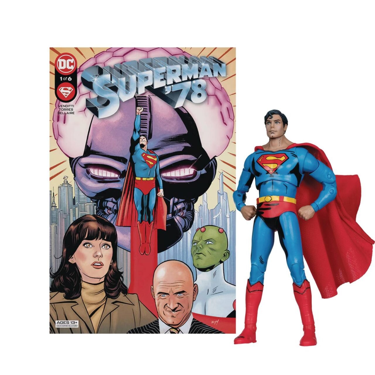 DC DIRECT 7IN WV7 SUPERMAN 78 AF W/COMIC (Net)