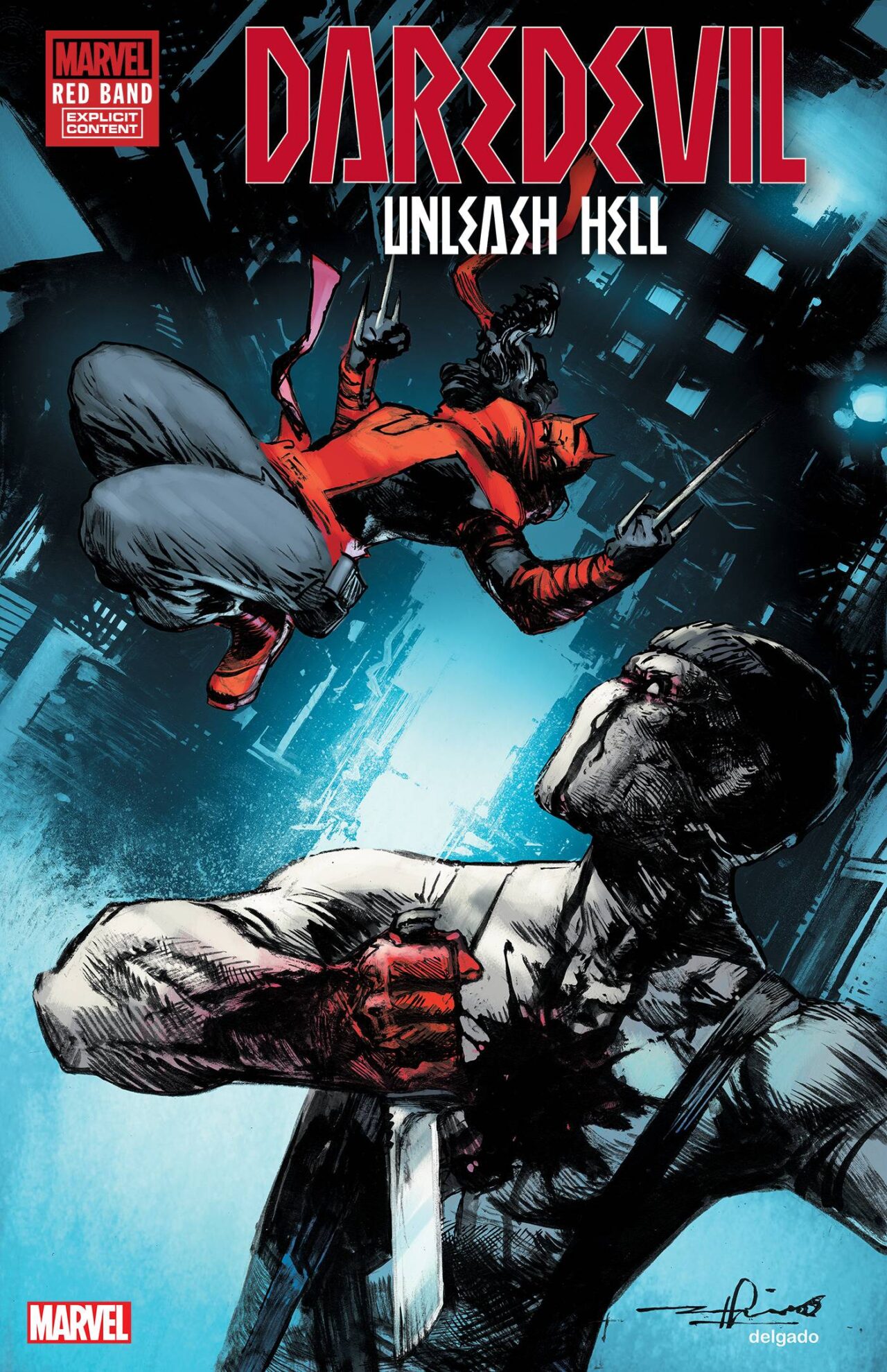 DAREDEVIL UNLEASH HELL RED BAND #2 (OF 5) VAR (POLYBAG)