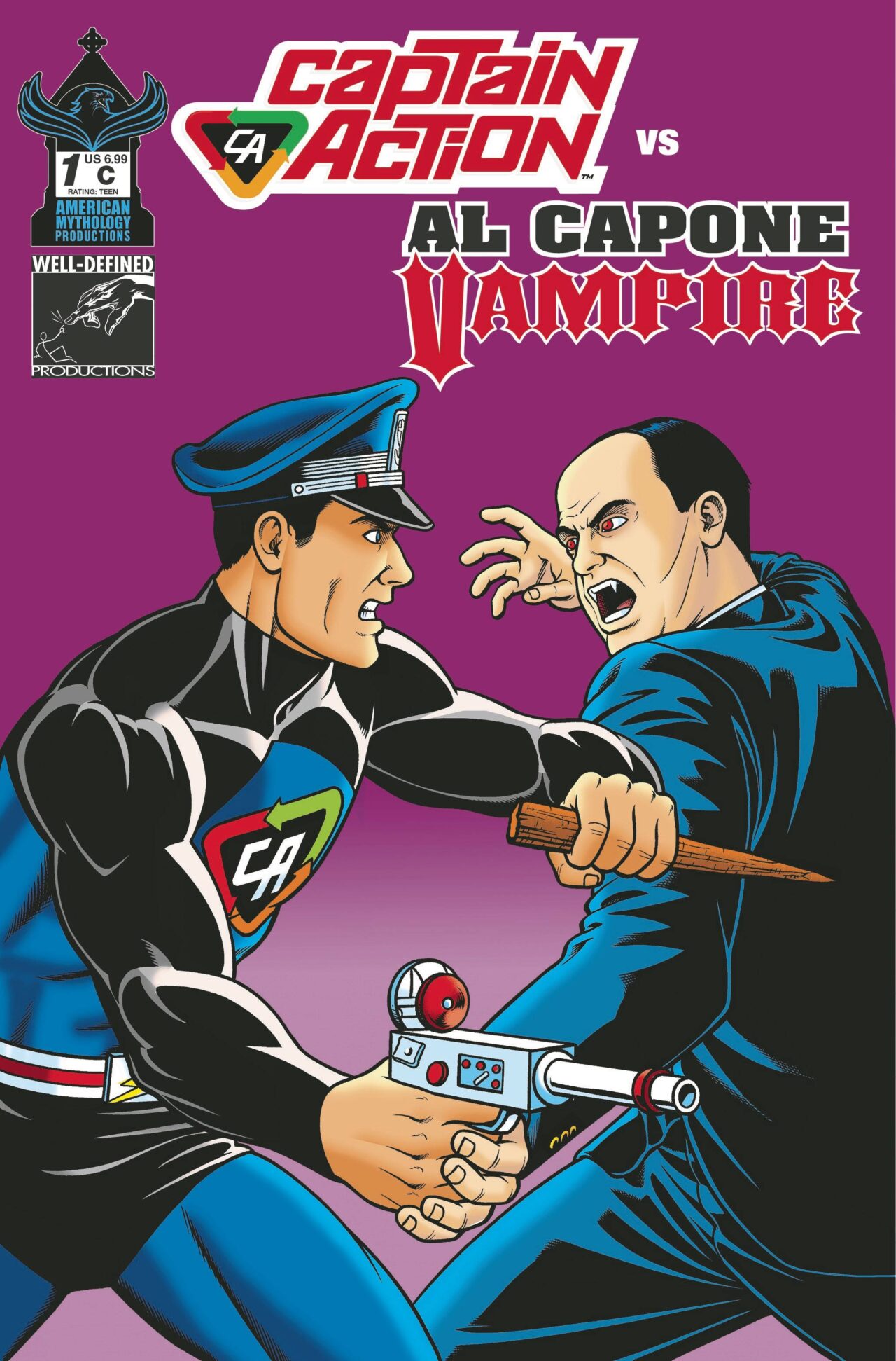 CAPTAIN ACTION VS AL CAPONE VAMPIRE #1 CVR C 10 COPY INCV FR