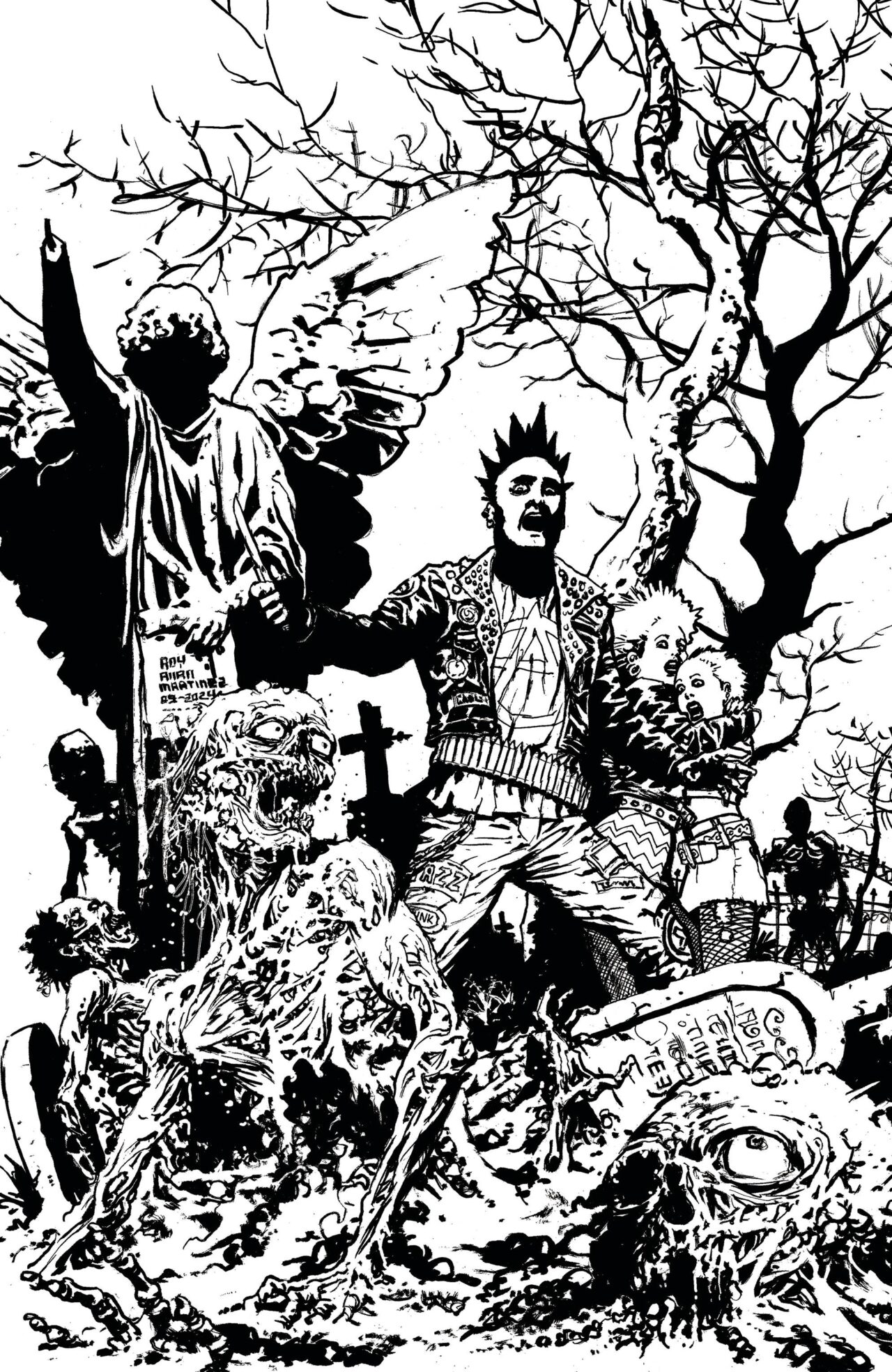 RETURN OF THE LIVING DEAD #4 CVR E B&W MARTINEZ LTD ED