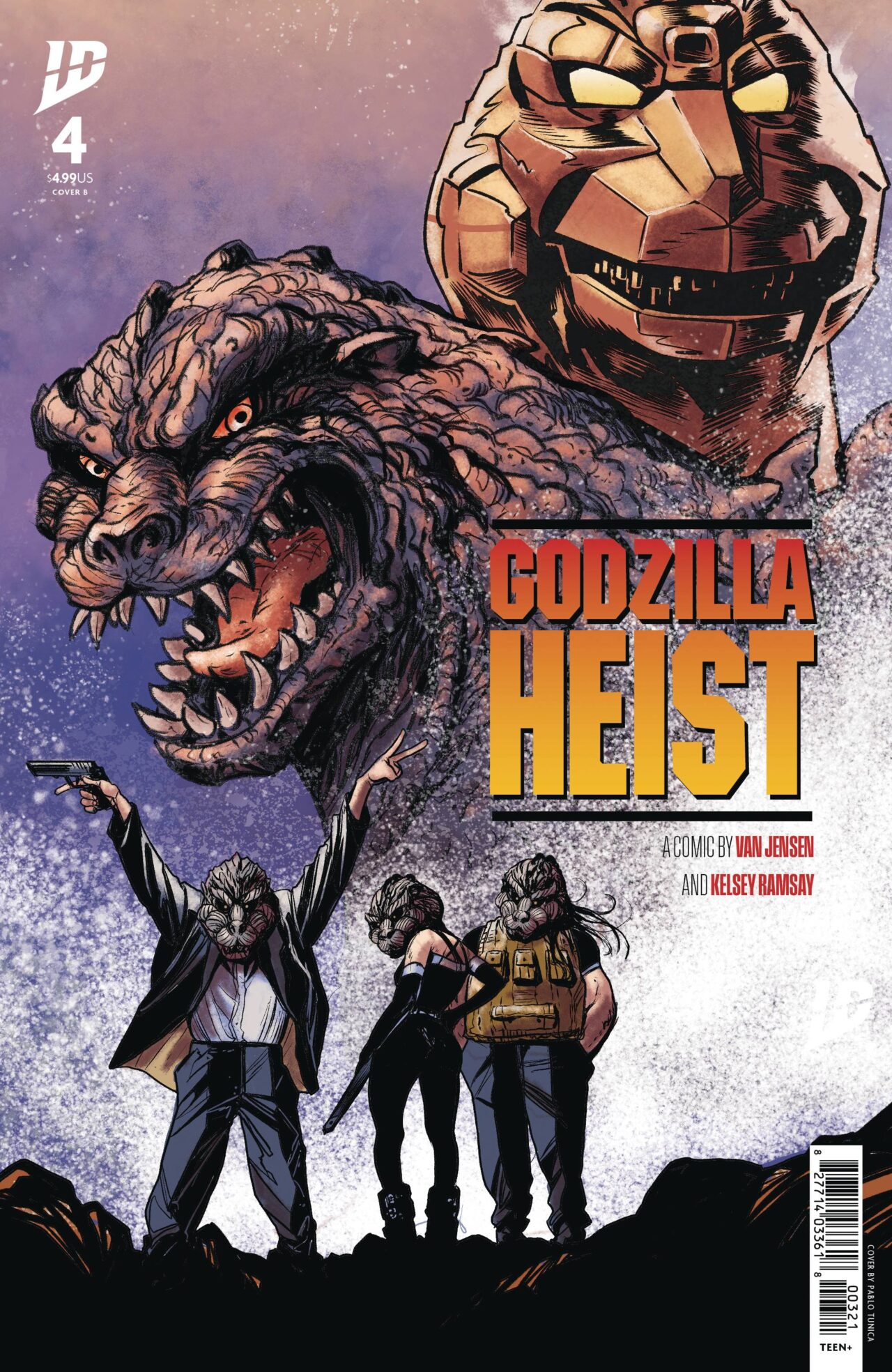 GODZILLA HEIST #4 CVR B TUNICA MOVIE