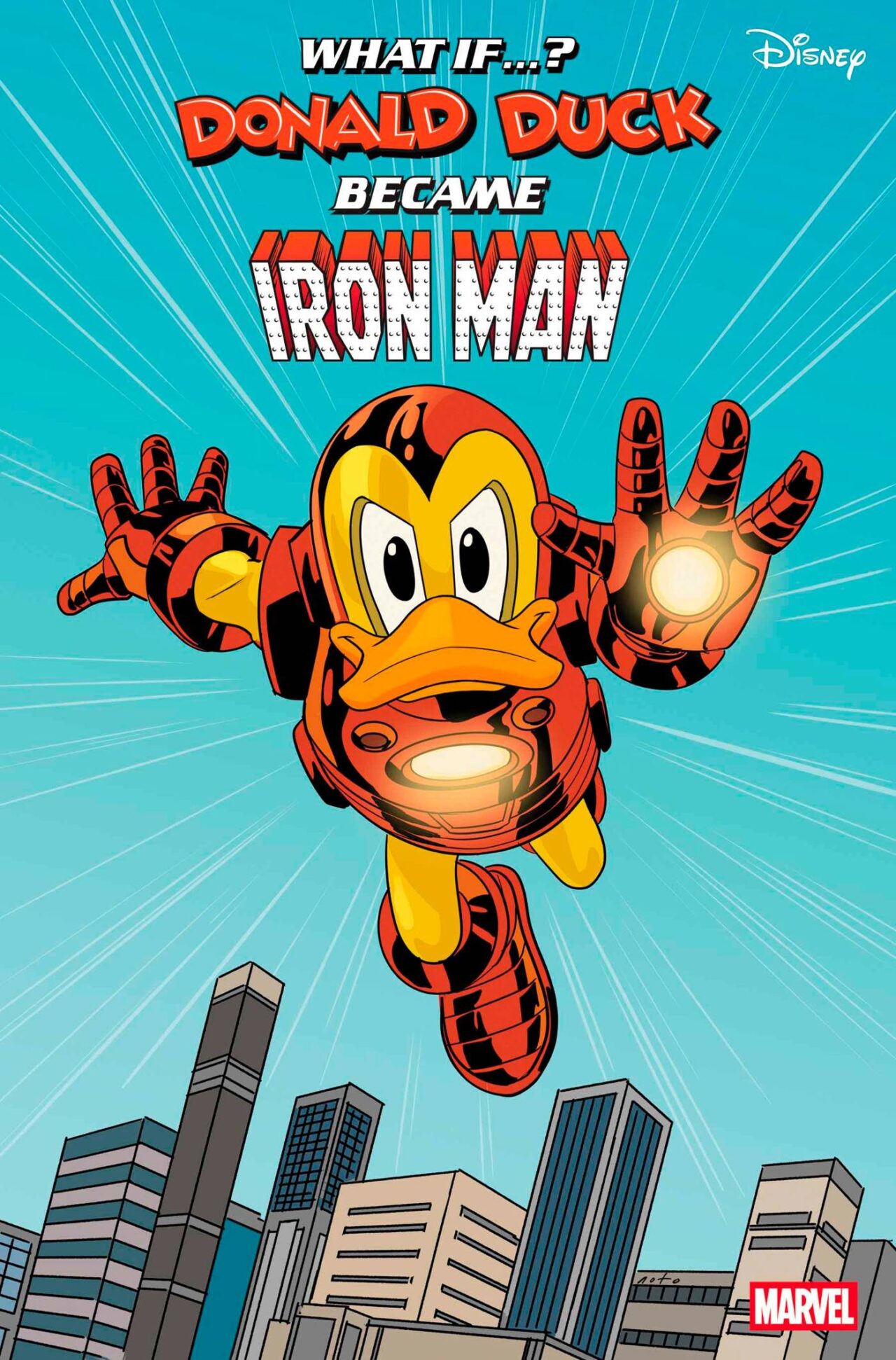 WHAT IF DONALD DUCK BECAME IRON MAN #1 GOOFY IRON MAN VAR