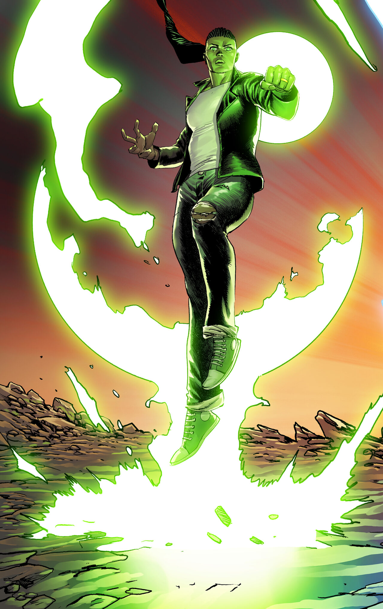 ABSOLUTE GREEN LANTERN #1 CVR D RAFAEL ALBUQUERQUE CONNECTING CARD STOCK VAR