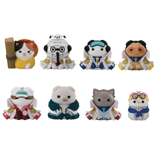 ONE PIECE NYAN PIECE LUFFY VS MARINES MEGA CAT FIG 8PC BMB (