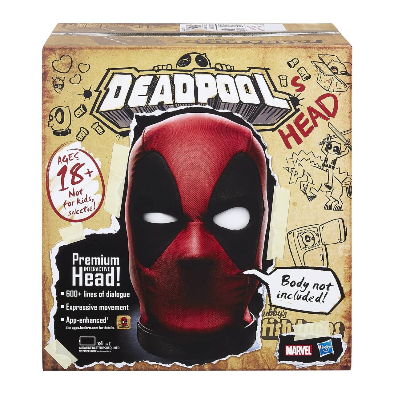 MARVEL DEADPOOL ELECTRONIC INTERACTIVE HEAD PROP (Net) (C: 1