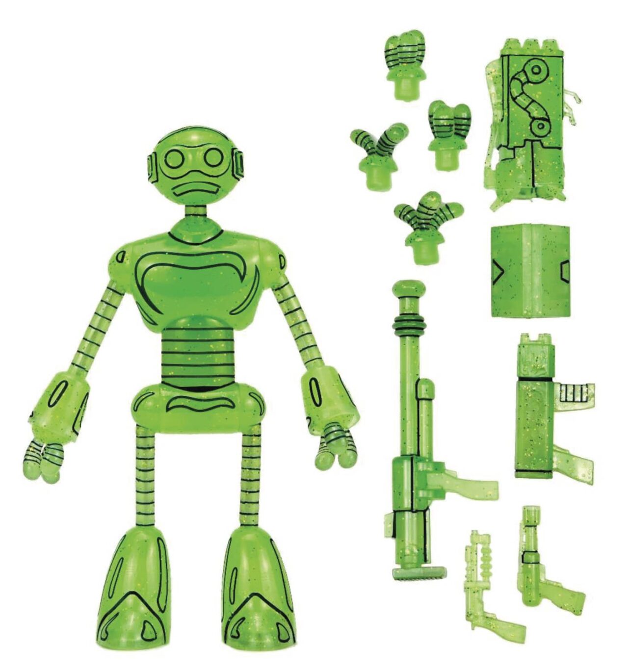TMNT MIRAGE COMICS TRANSMAT FUGITOID GID 7IN AF (Net) (C: 1-