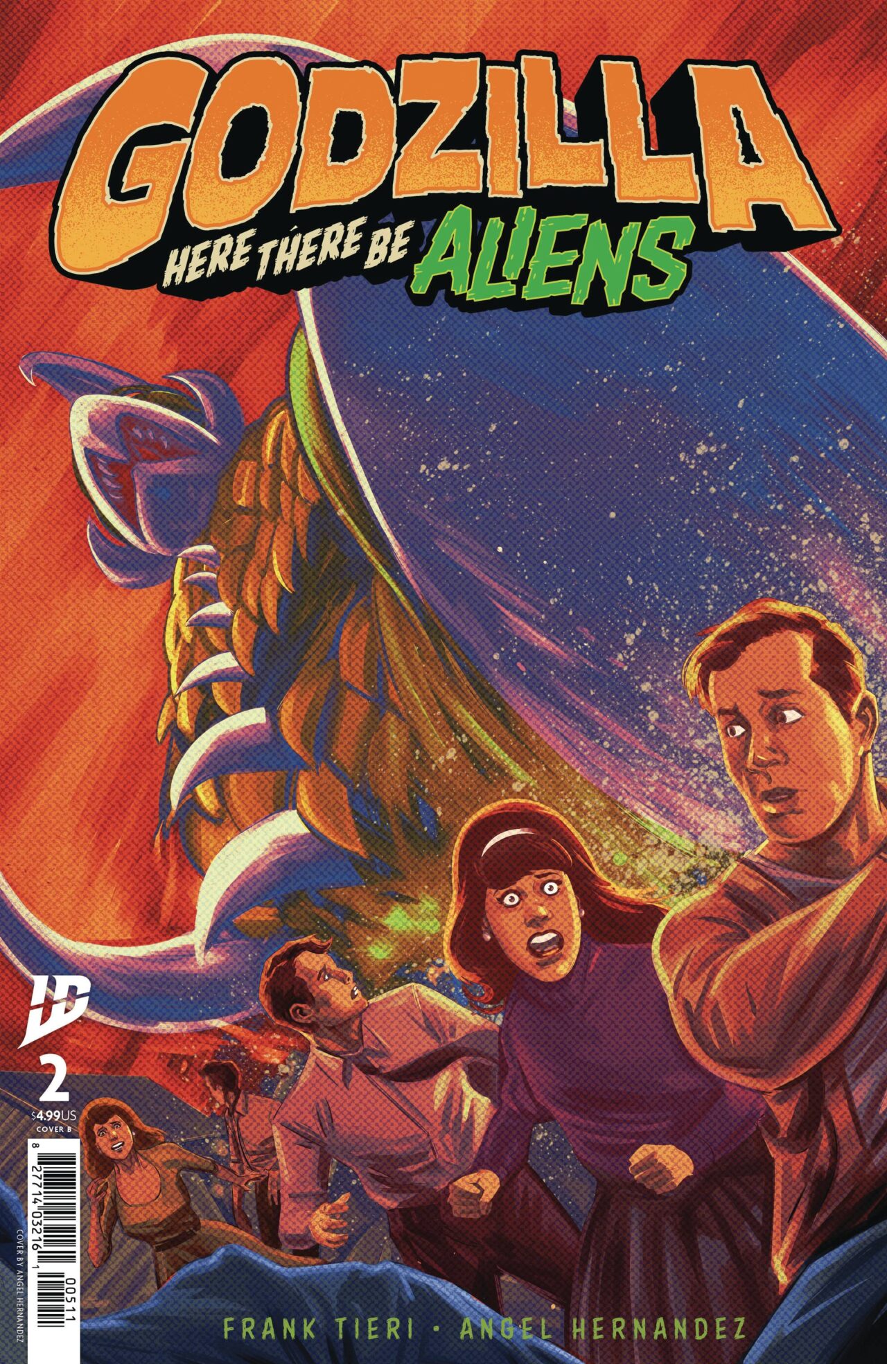 GOZILLA HERE THERE BE ALIENS #2 CVR B HERNANDEZ