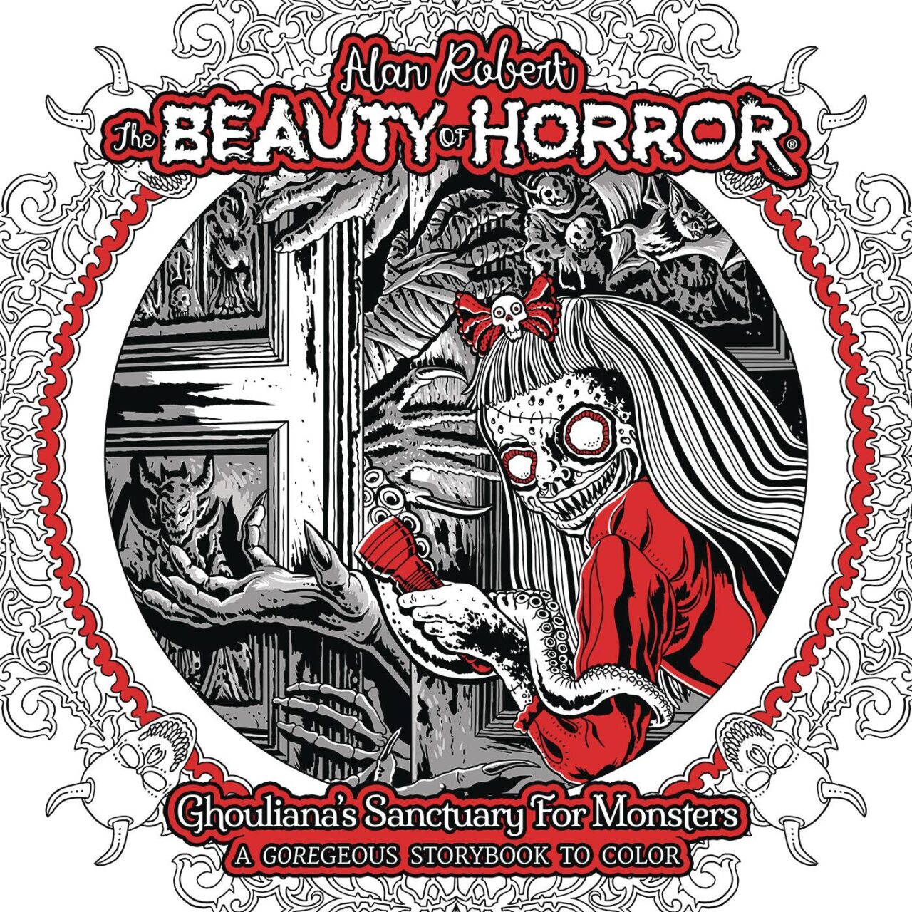 BEAUTY OF HORROR GHOULIANAS SANCTUARY COLORING BOOK SC (MR)
