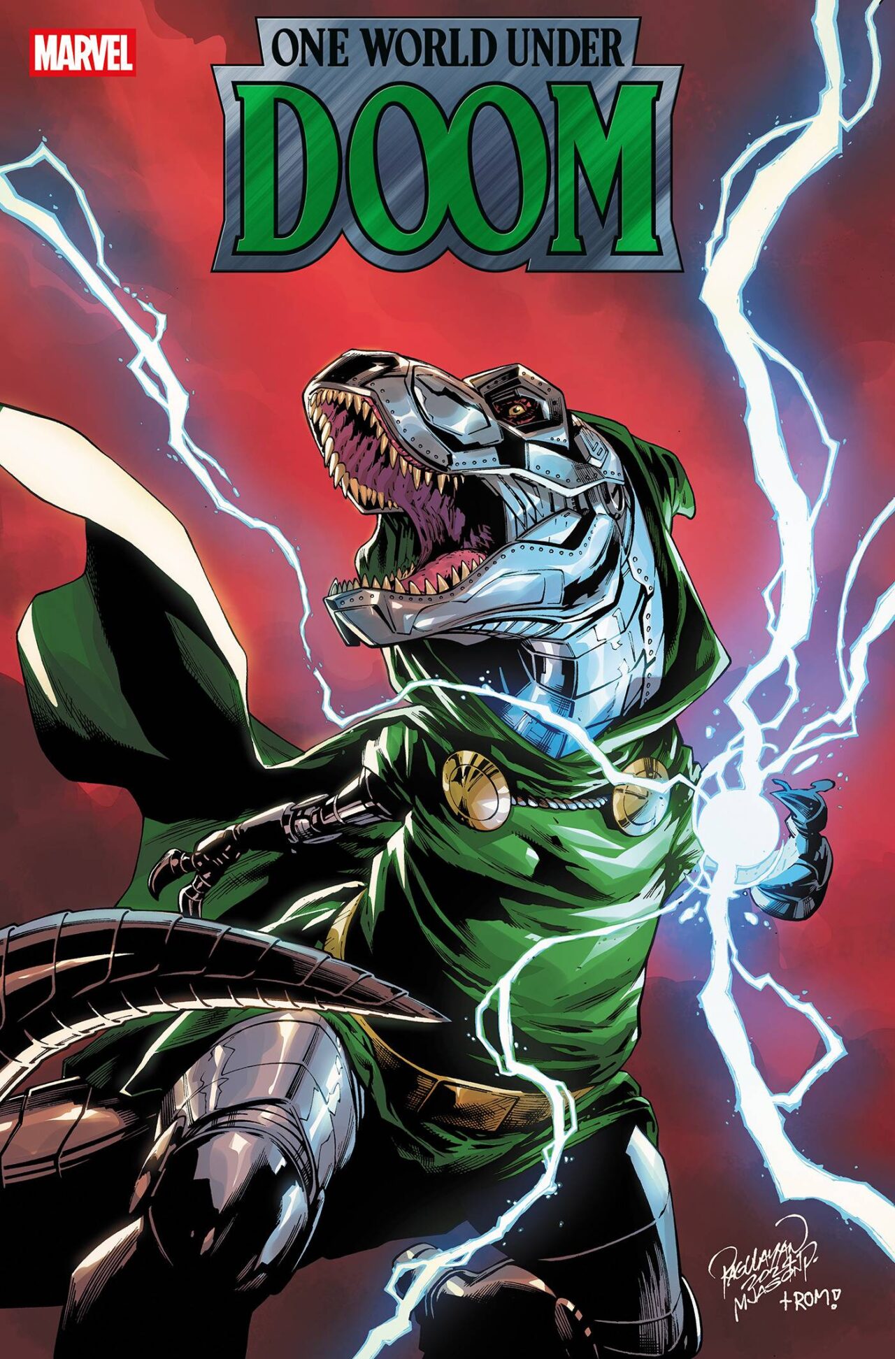 ONE WORLD UNDER DOOM #6 (OF 9) CARLO PAGULAYAN DOOMASAUR VAR