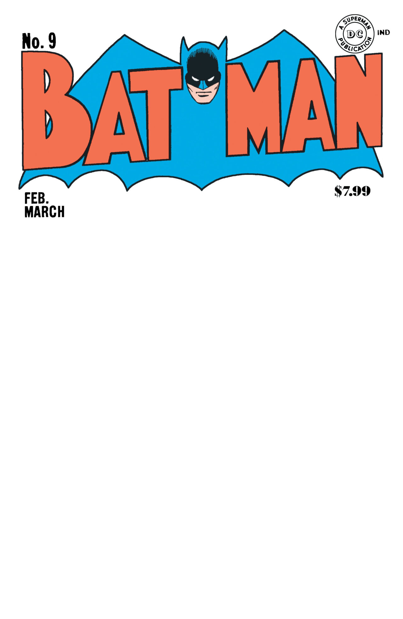 BATMAN #9 FACSIMILE EDITION CVR C BLANK CARD STOCK VAR