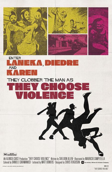 THEY CHOOSE VIOLENCE #3 (OF 5) CVR B CHRIS FERGUSON & MAURICIO CAMPATELLA BLAXPLOITATION FILM HOMAGE VAR (MR)