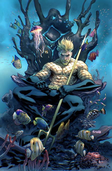 AQUAMAN #8 CVR D INC 1:25 TIRSO CARD STOCK VAR