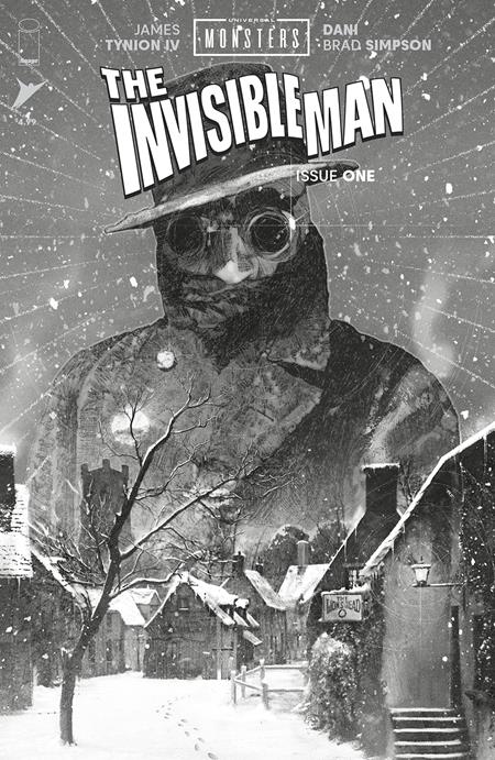 UNIVERSAL MONSTERS THE INVISIBLE MAN #1 (OF 4) CVR D INC 1:25 JOSHUA MIDDLETON CLASSIC HORROR B&W VAR
