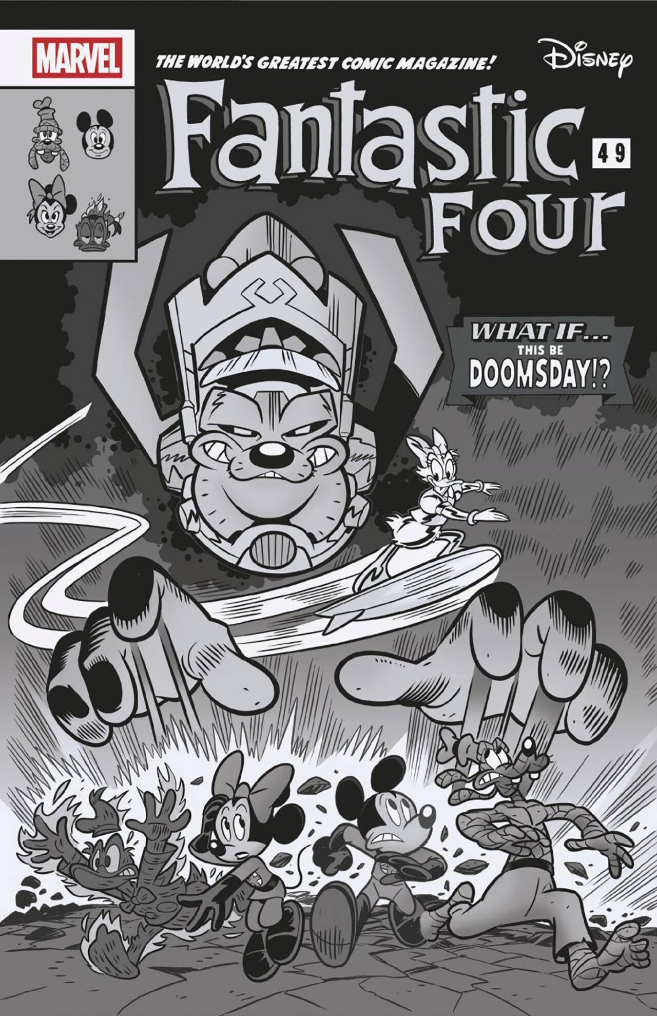FANTASTIC FOUR #1 PASTROVICCHIO BW WHAT IF FF HOMAGE VAR