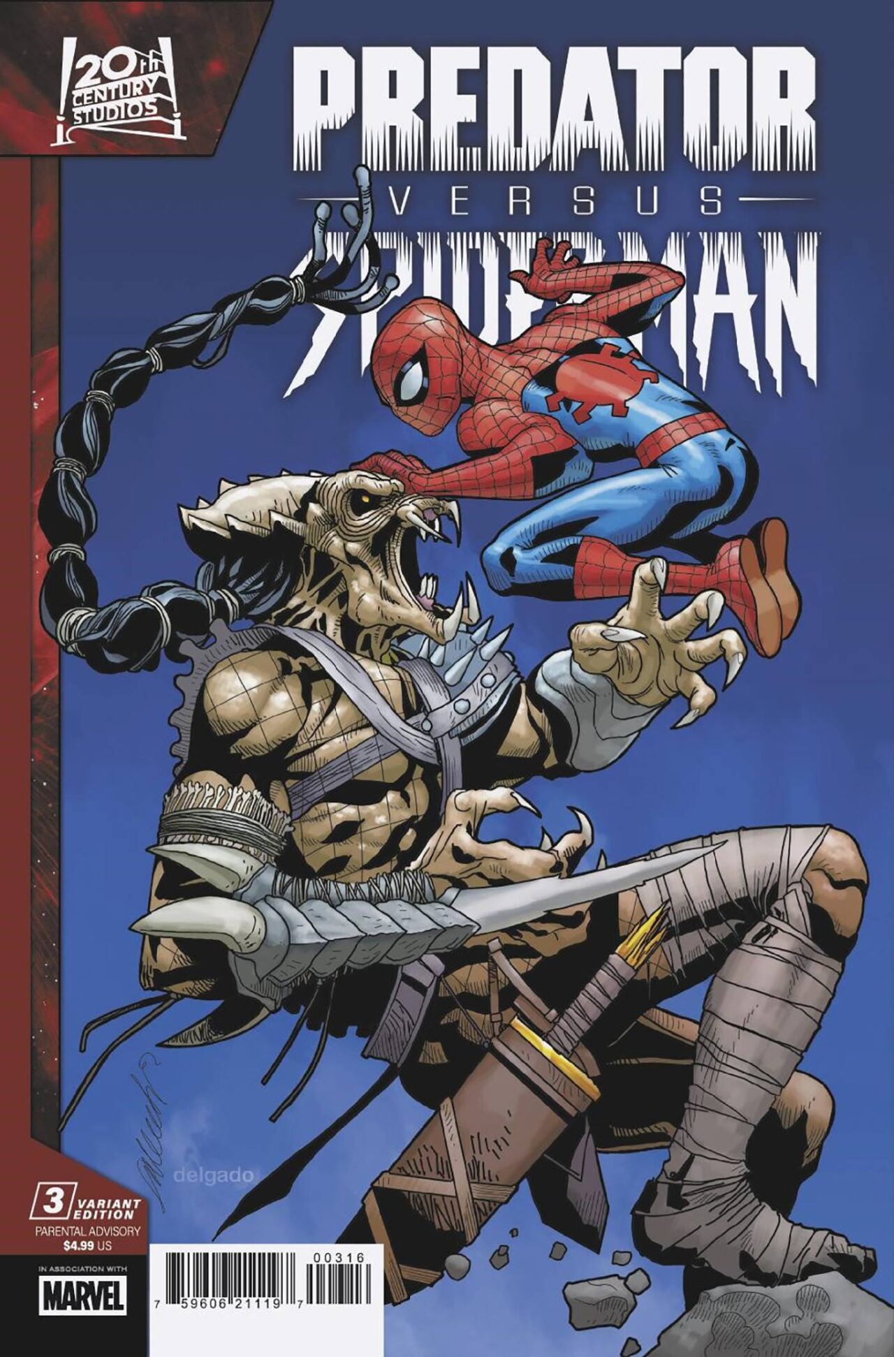 PREDATOR VS SPIDER-MAN #3 (OF 4) 25 COPY INCV LARROCA VAR