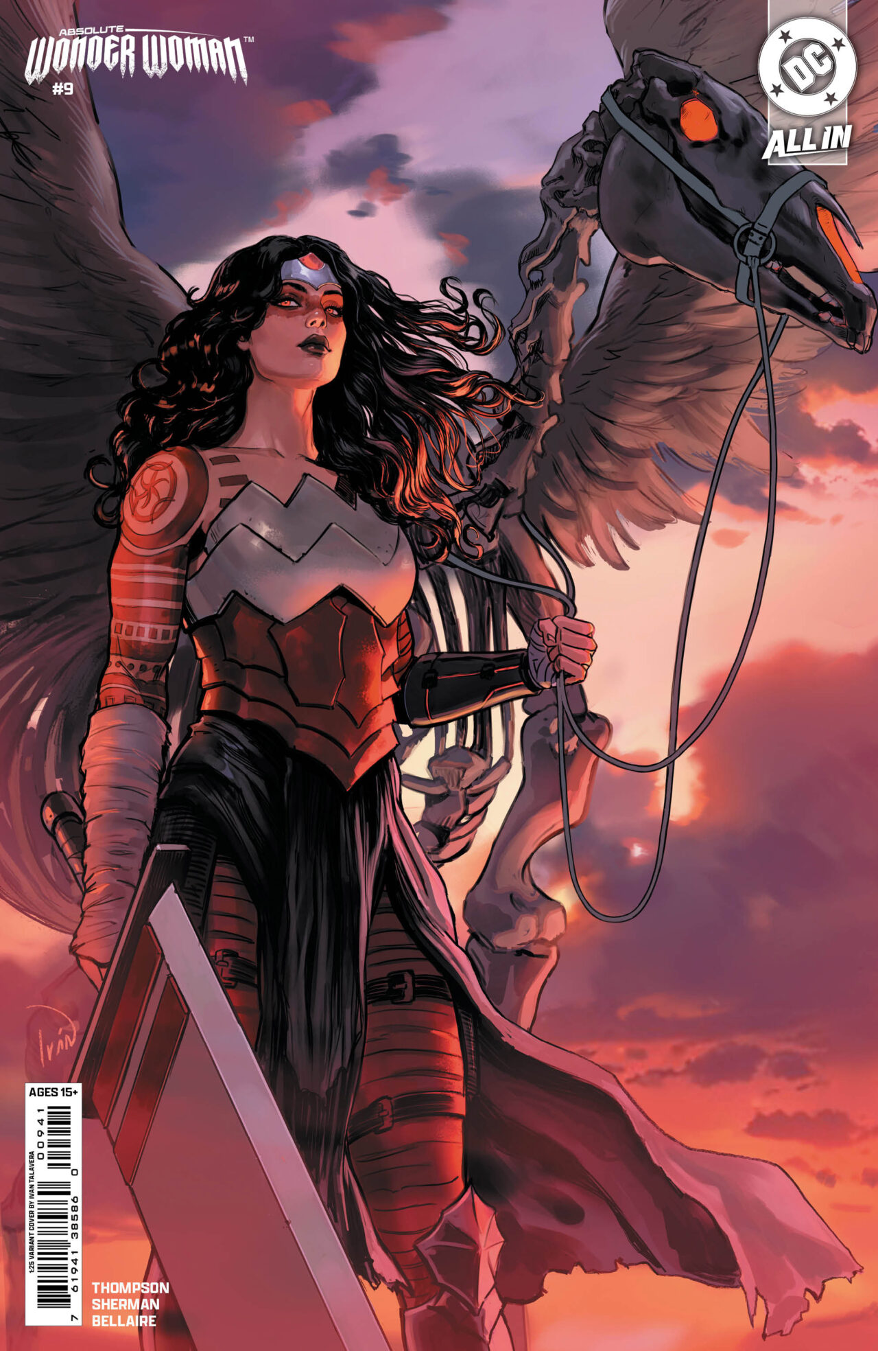 ABSOLUTE WONDER WOMAN #9 CVR D INC 1:25 IVAN TALAVERA CARD STOCK VAR