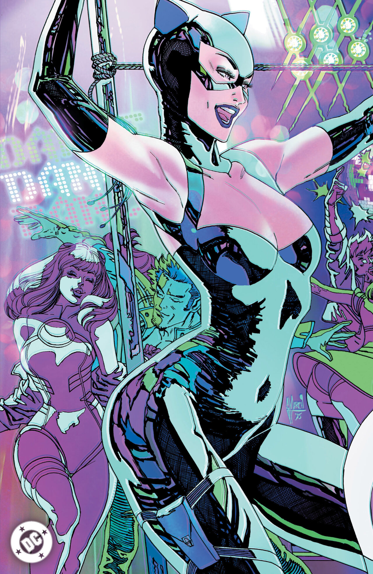 GOTHAM CITY SIRENS UNFIT FOR ORBIT #1 (OF 5) CVR E GUILLEM MARCH CONNECTING KALANORIAN FOIL VAR